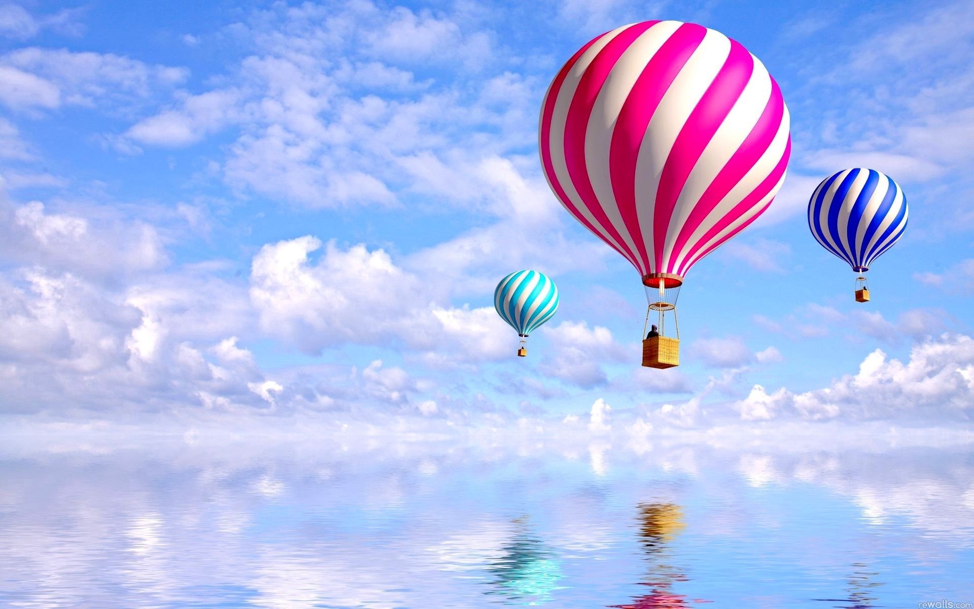 109801 Заставки и Обои Воздушные Шары на телефон. Скачать воздушные шары, небо, разное, полосатые, полет, аэростаты картинки бесплатно