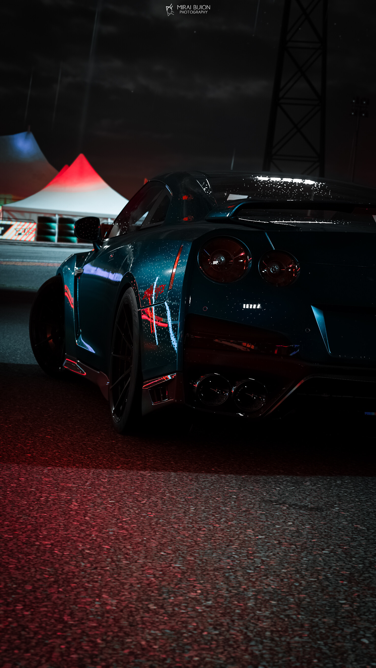 dark, sports car, back view, wet, sports, cars, car, machine, rear view images