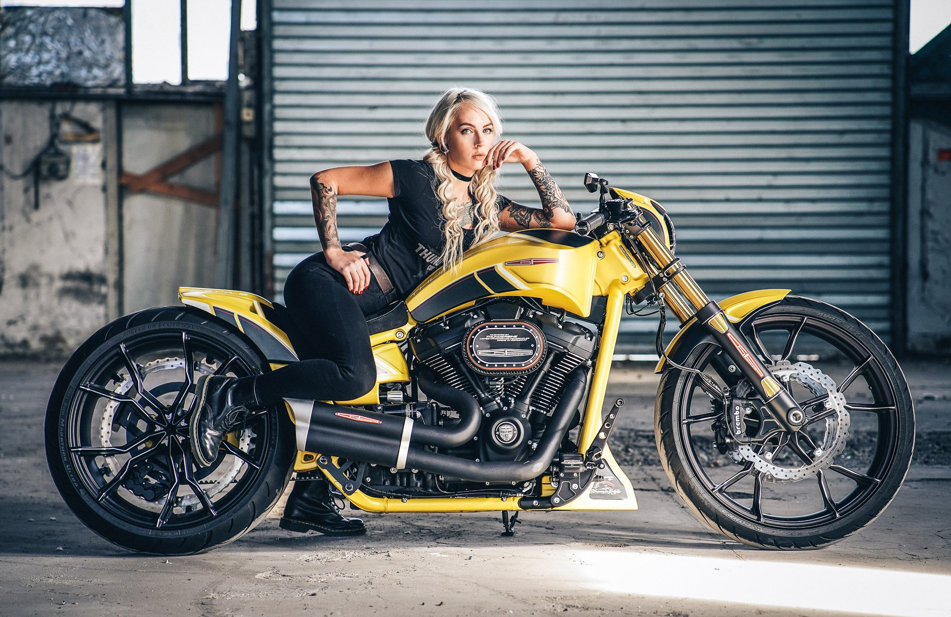 HD desktop wallpaper: Harley Davidson, Women, Girls & Motorcycles, Custom  Motorcycle, Thunderbike Customs download free picture #947081