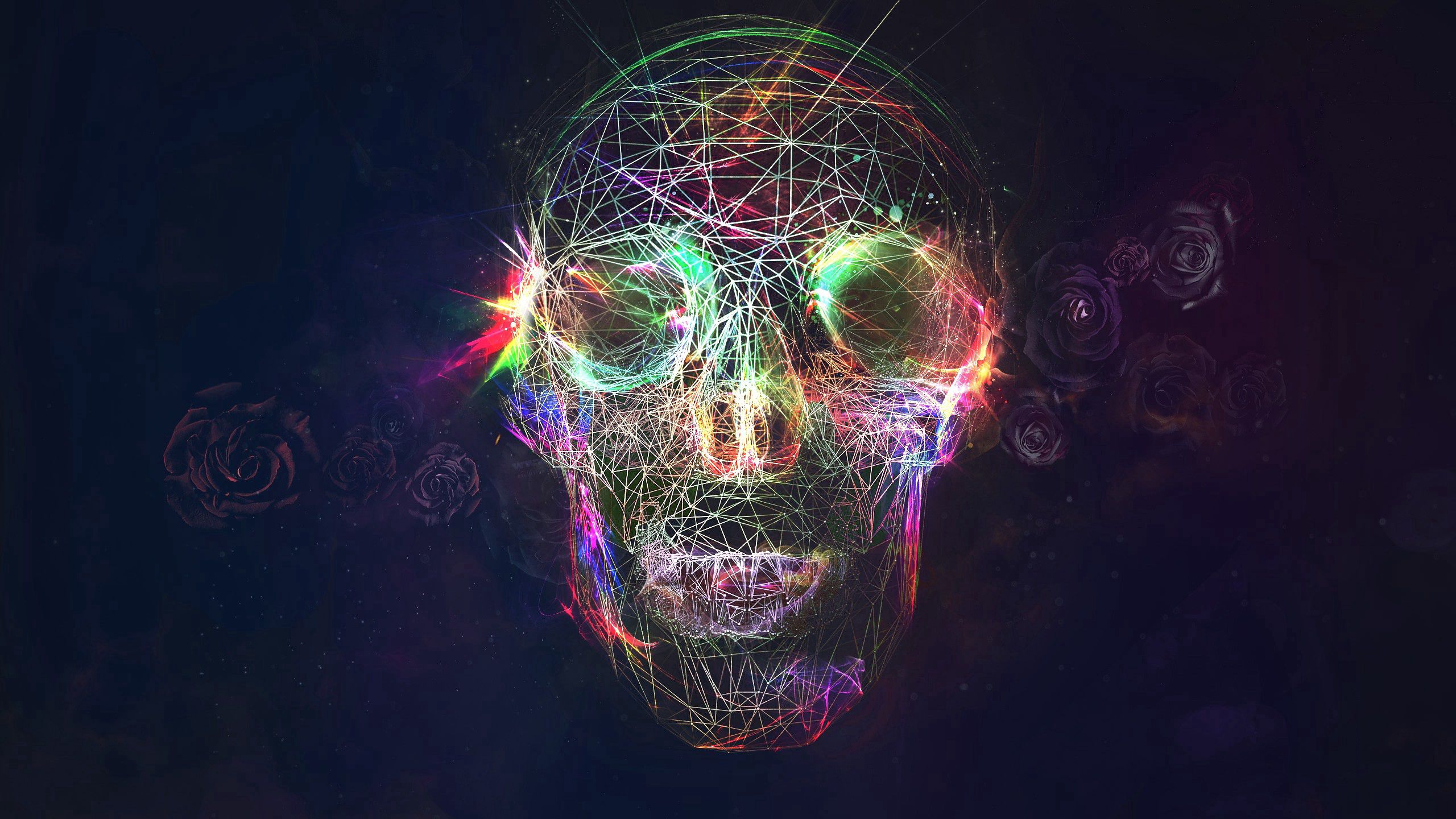 118338 download wallpaper skull, abstract, background, bright screensavers and pictures for free