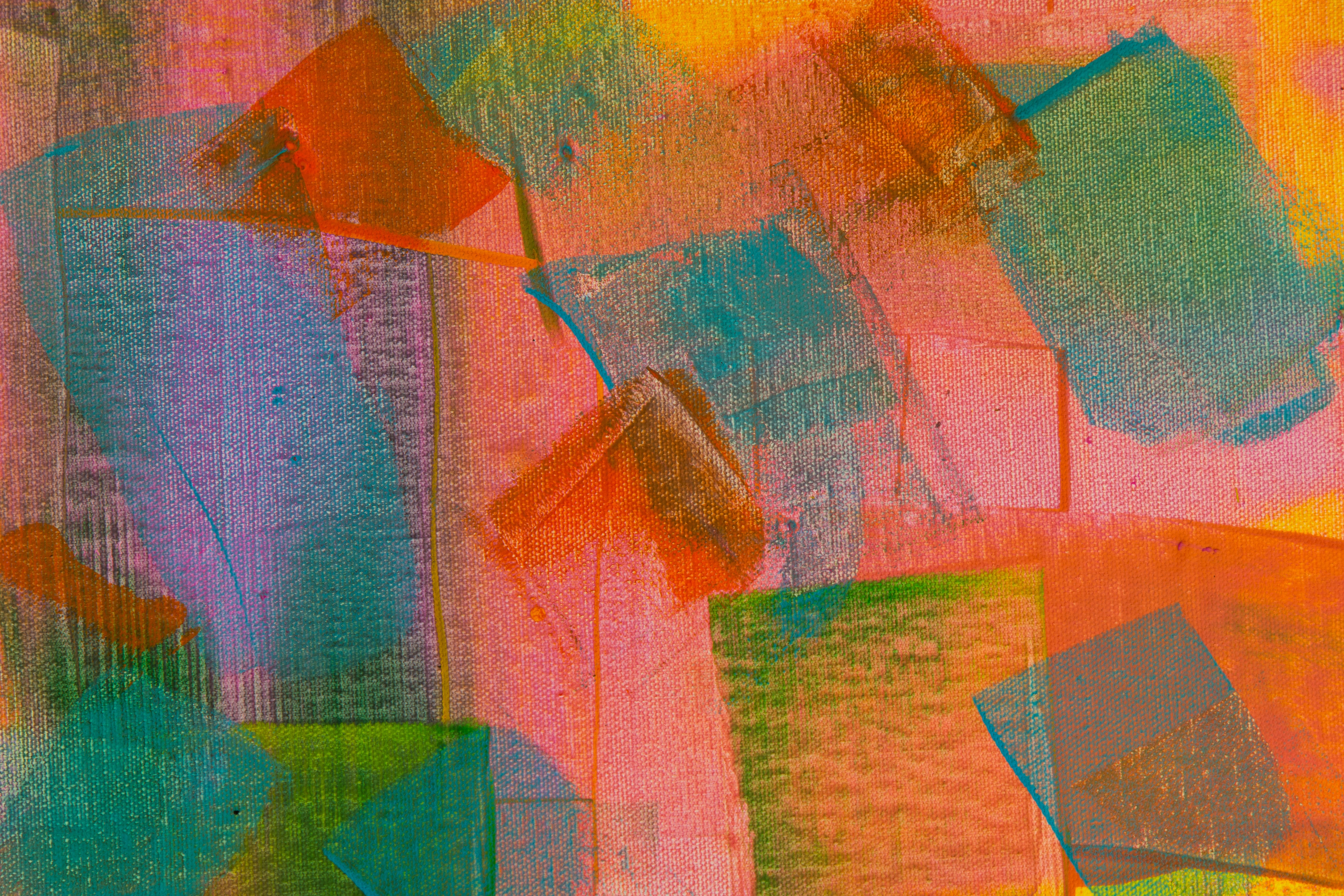 canvas, paint, abstract, art, multicolored, motley, texture 2160p