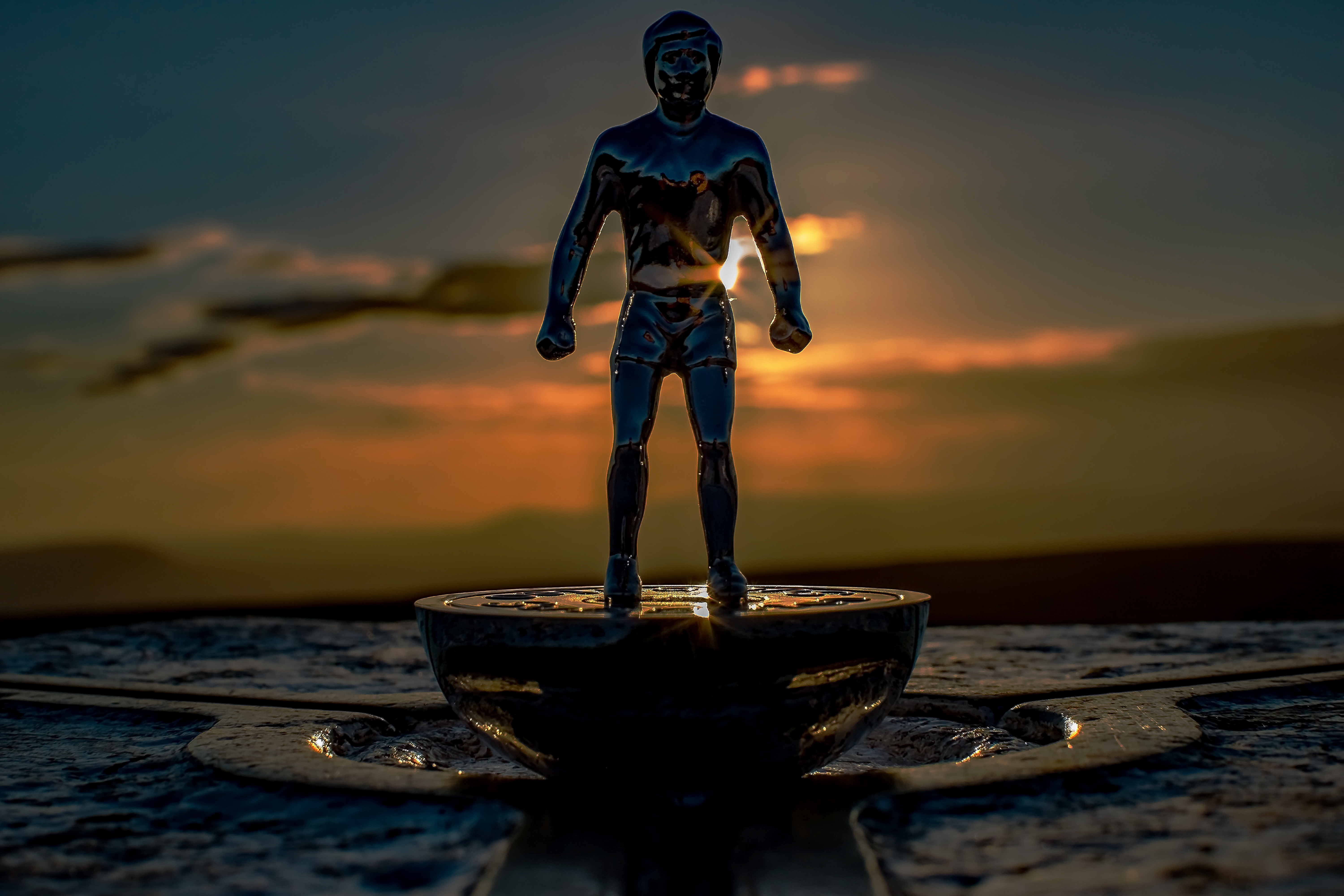 128405 Screensavers and Wallpapers Man for phone. Download miscellanea, miscellaneous, man, statuette, metal, metallic, sculpture pictures for free