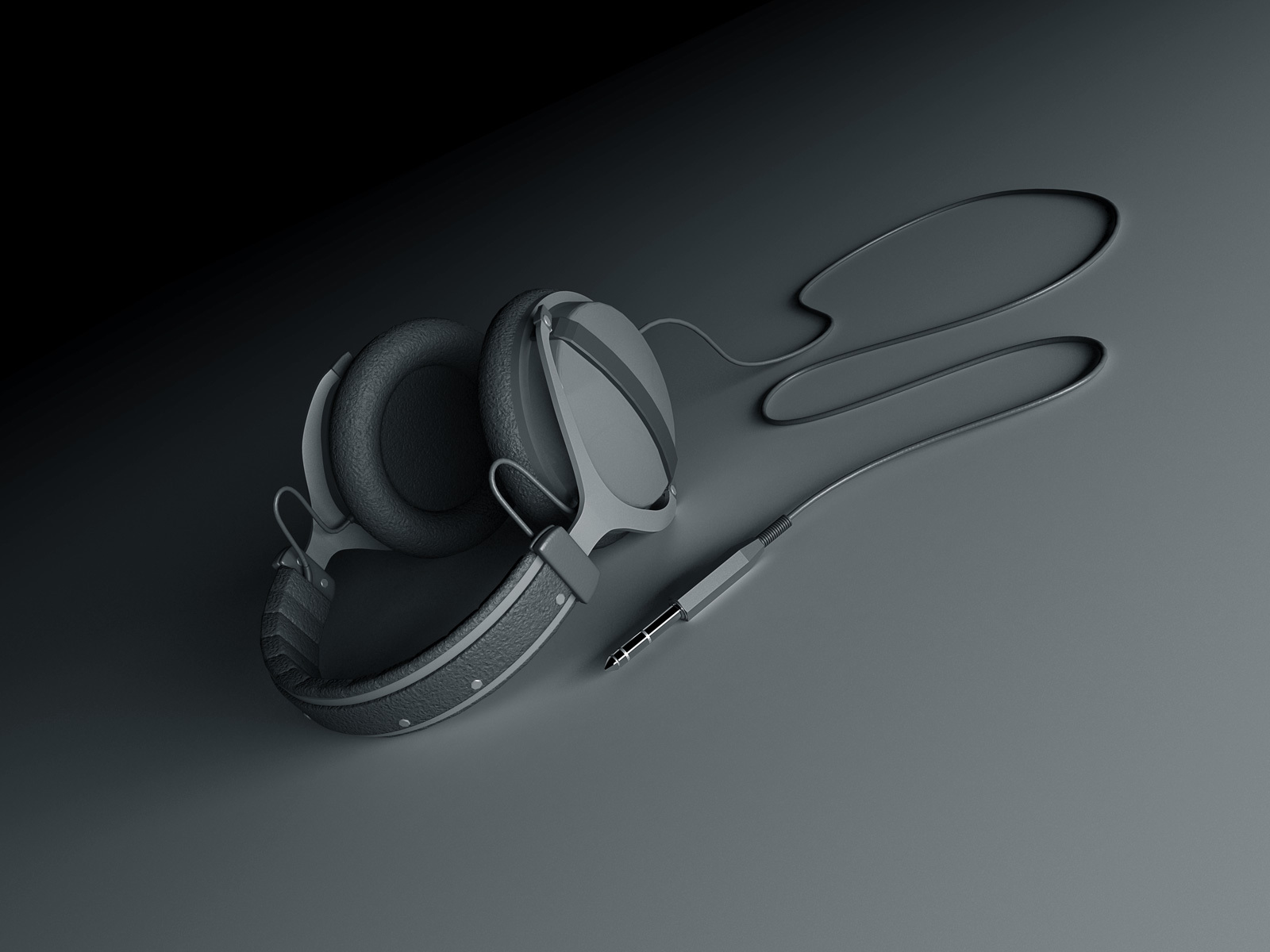 headphones, music, objects Full HD