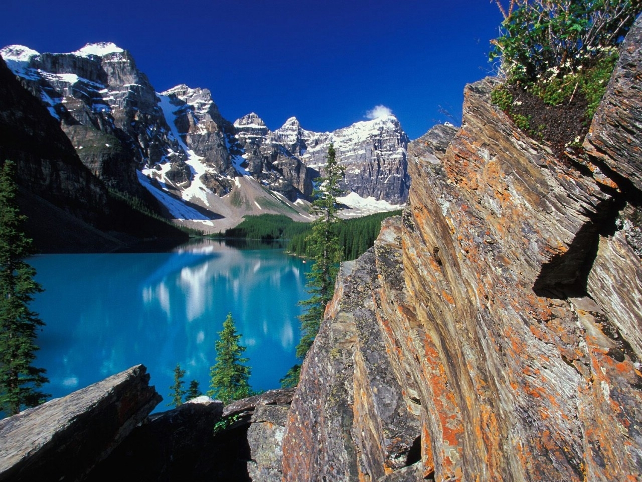 Widescreen image landscape, mountains