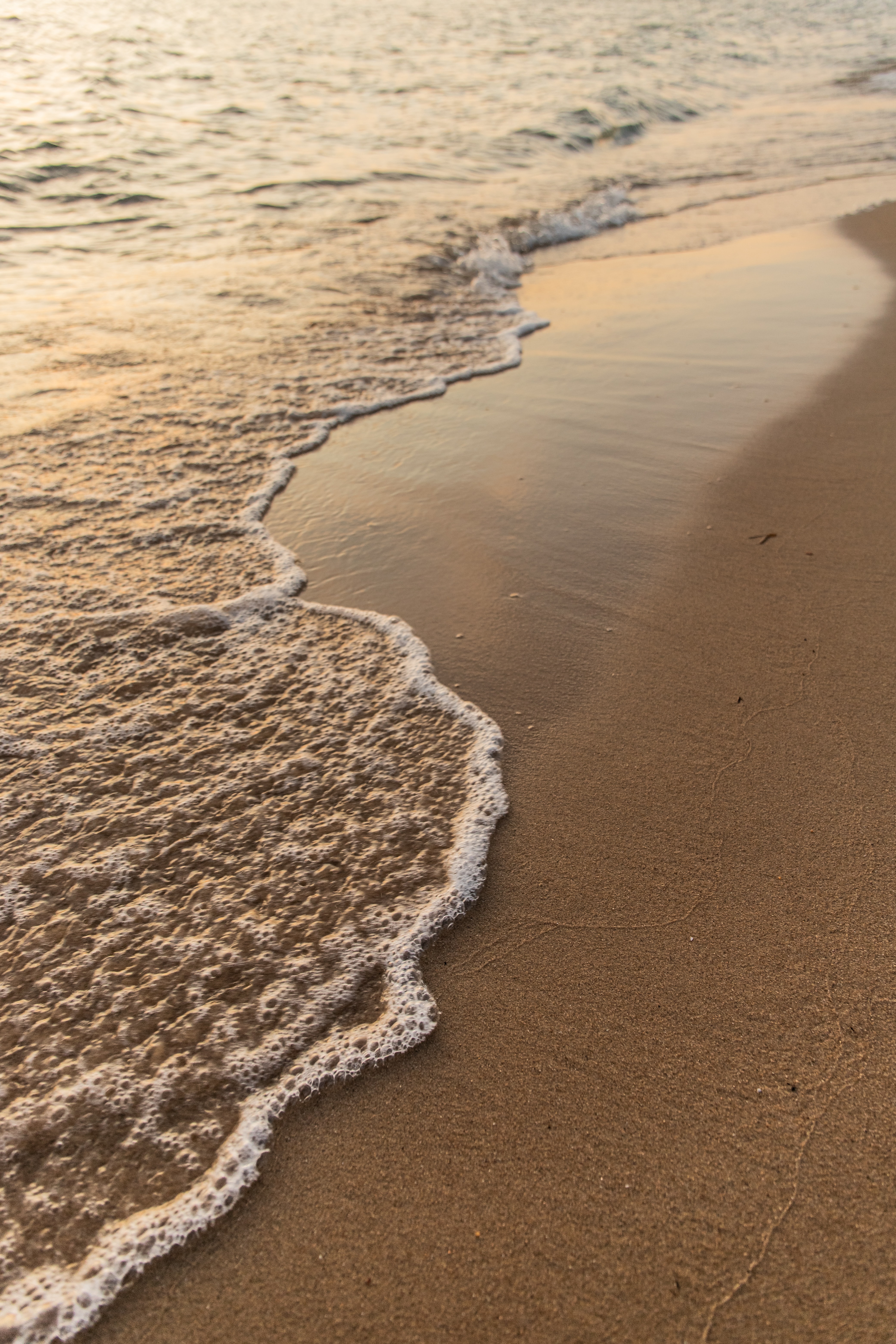 beach, sand, wave, nature 4K, Ultra HD