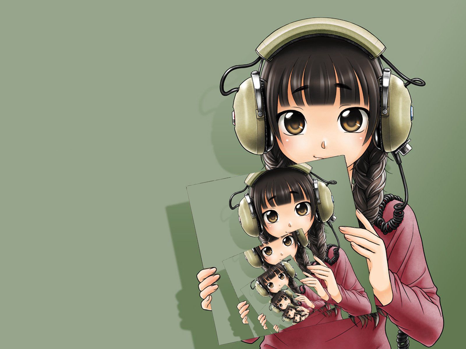 お使いの携帯電話の96940スクリーンセーバーと壁紙ヘッドフォン。 日本製アニメ, 女の子, 写真の写真を無料でダウンロード