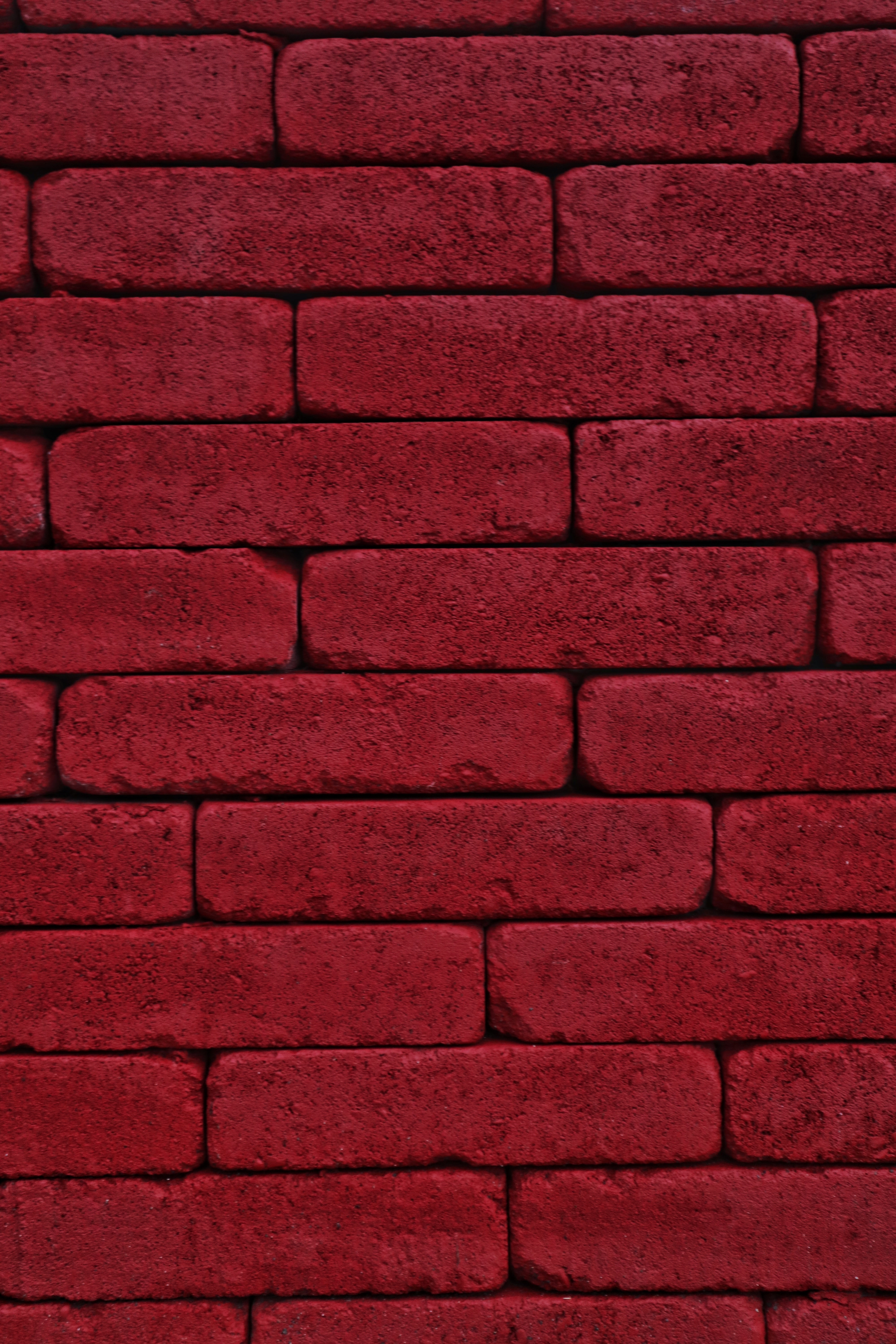 Phone Wallpaper (No watermarks) red, bricks, wall, textures