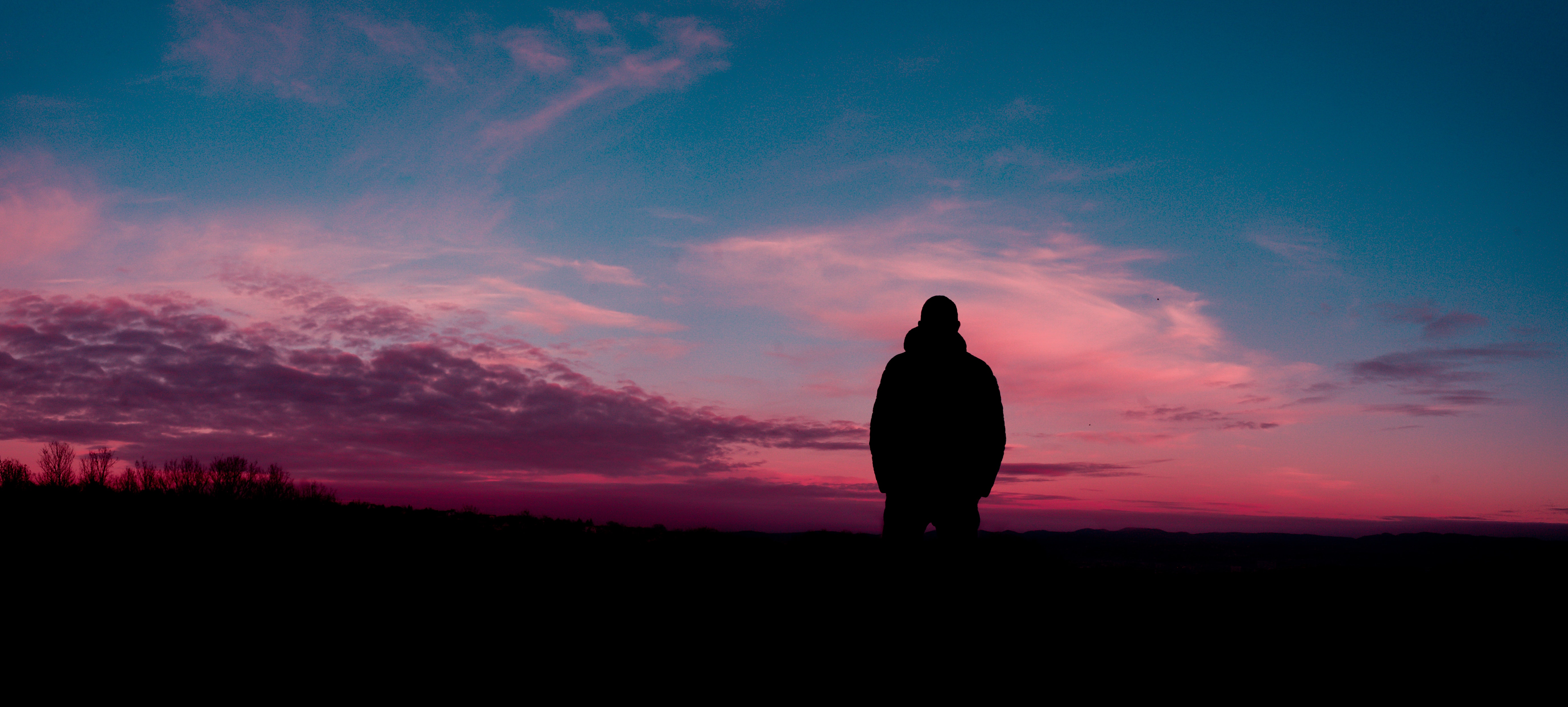 privacy, sunset, horizon, dark, silhouette, seclusion, loneliness High Definition image