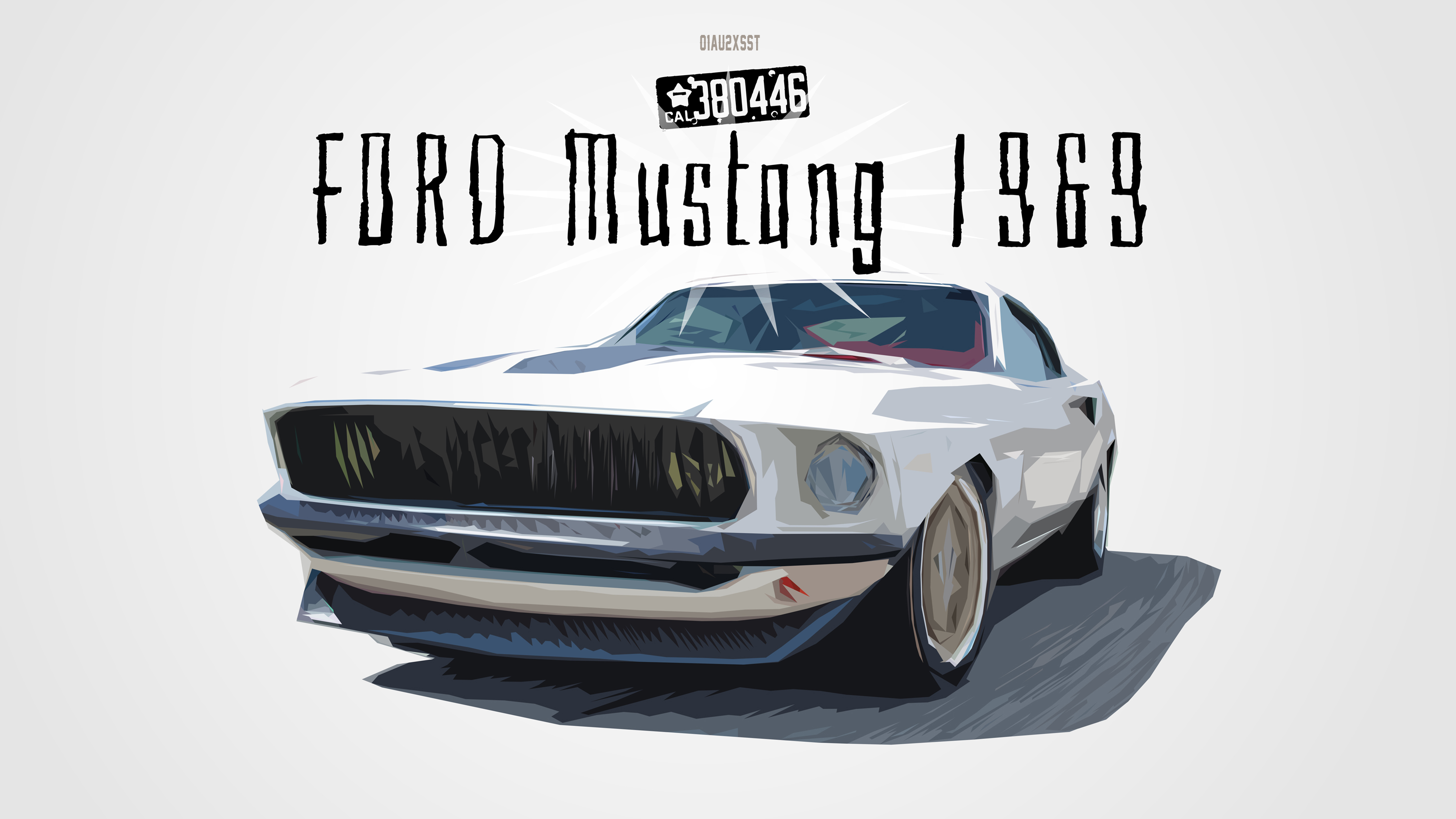 vector, ford, ford mustang, vintage car HD Mobile
