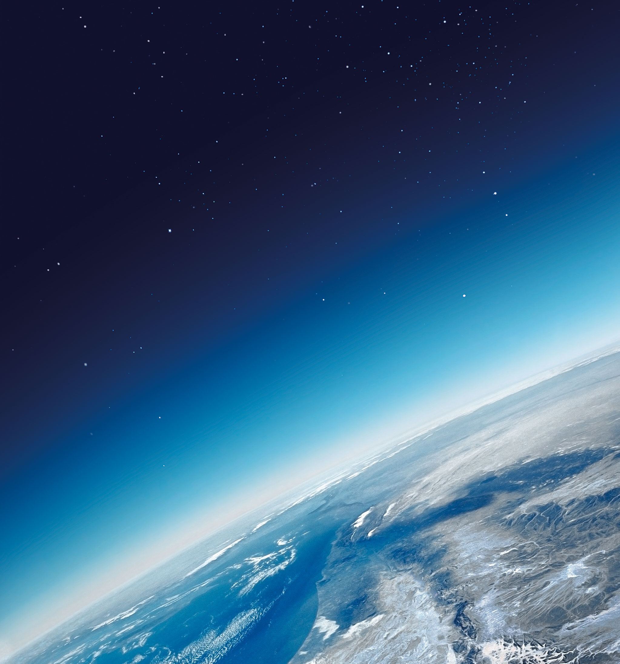 universe, landscape, planets, blue for android