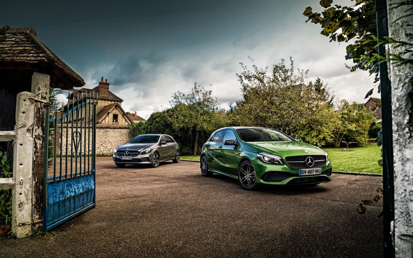 cars, a-class, w176, amg Vertical Wallpapers