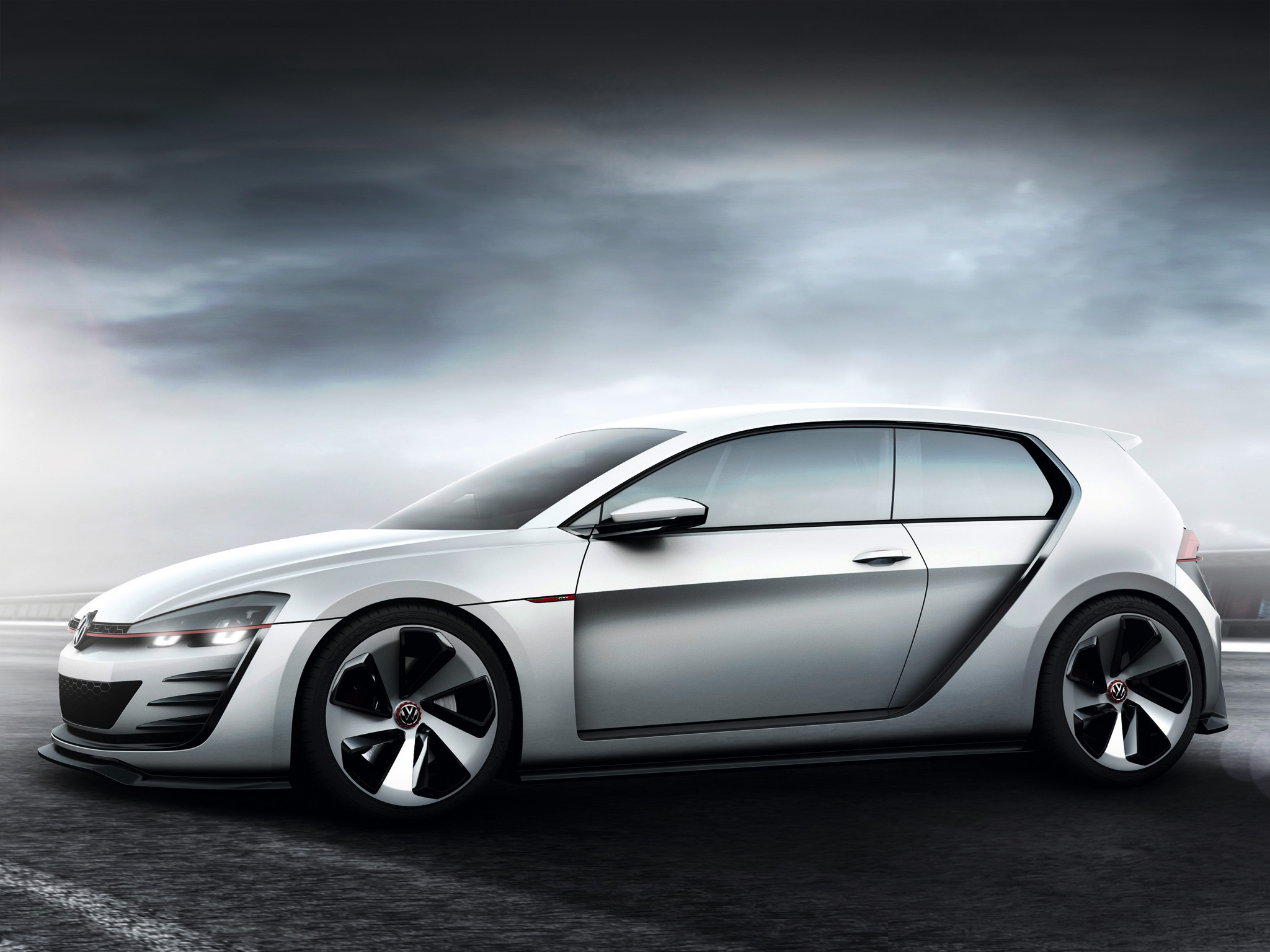 gti, volkswagen, design vision, cars Square Wallpapers