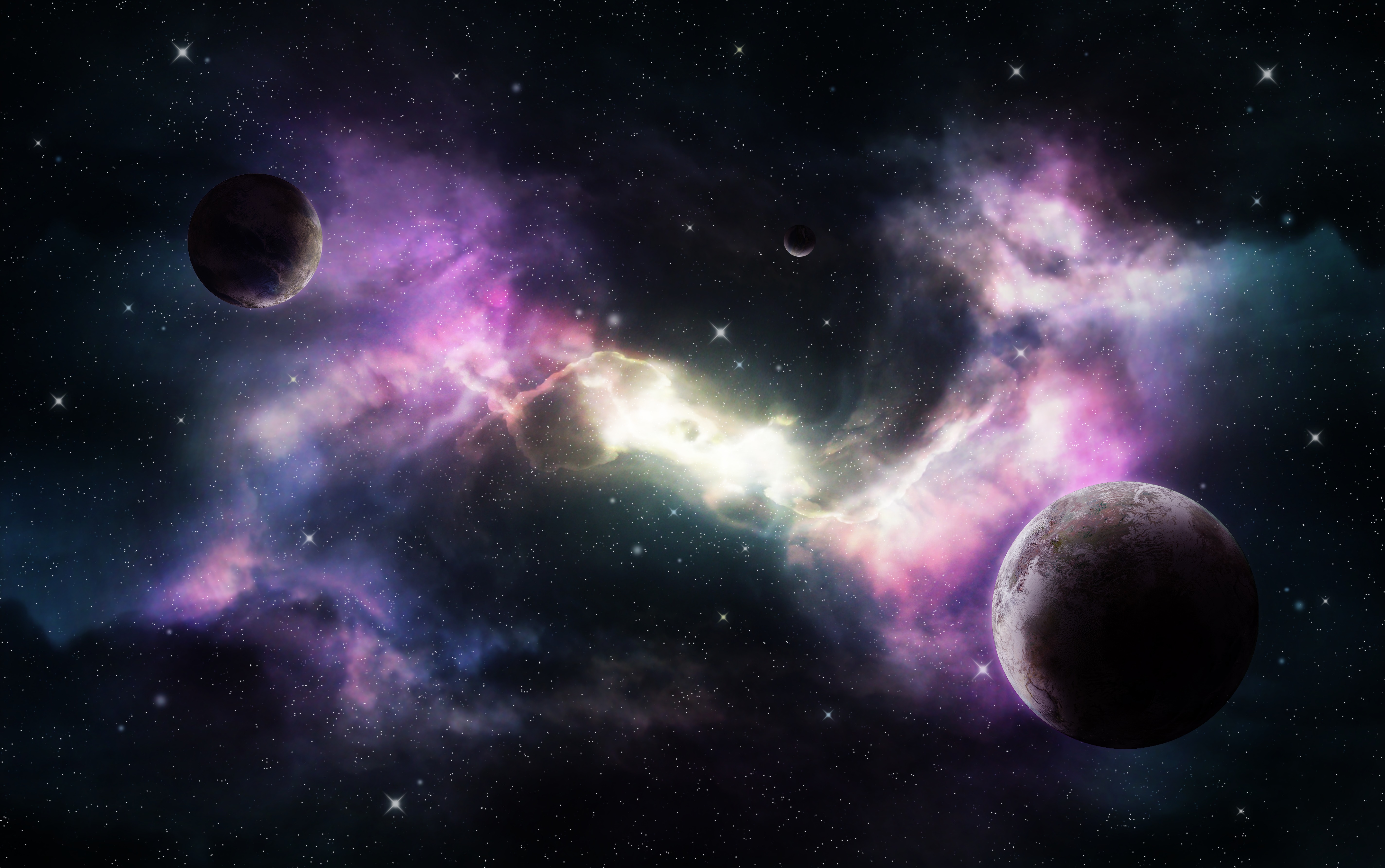 Handy-Wallpaper Planets, Universum, Sterne, Nebel, Universe kostenlos herunterladen.