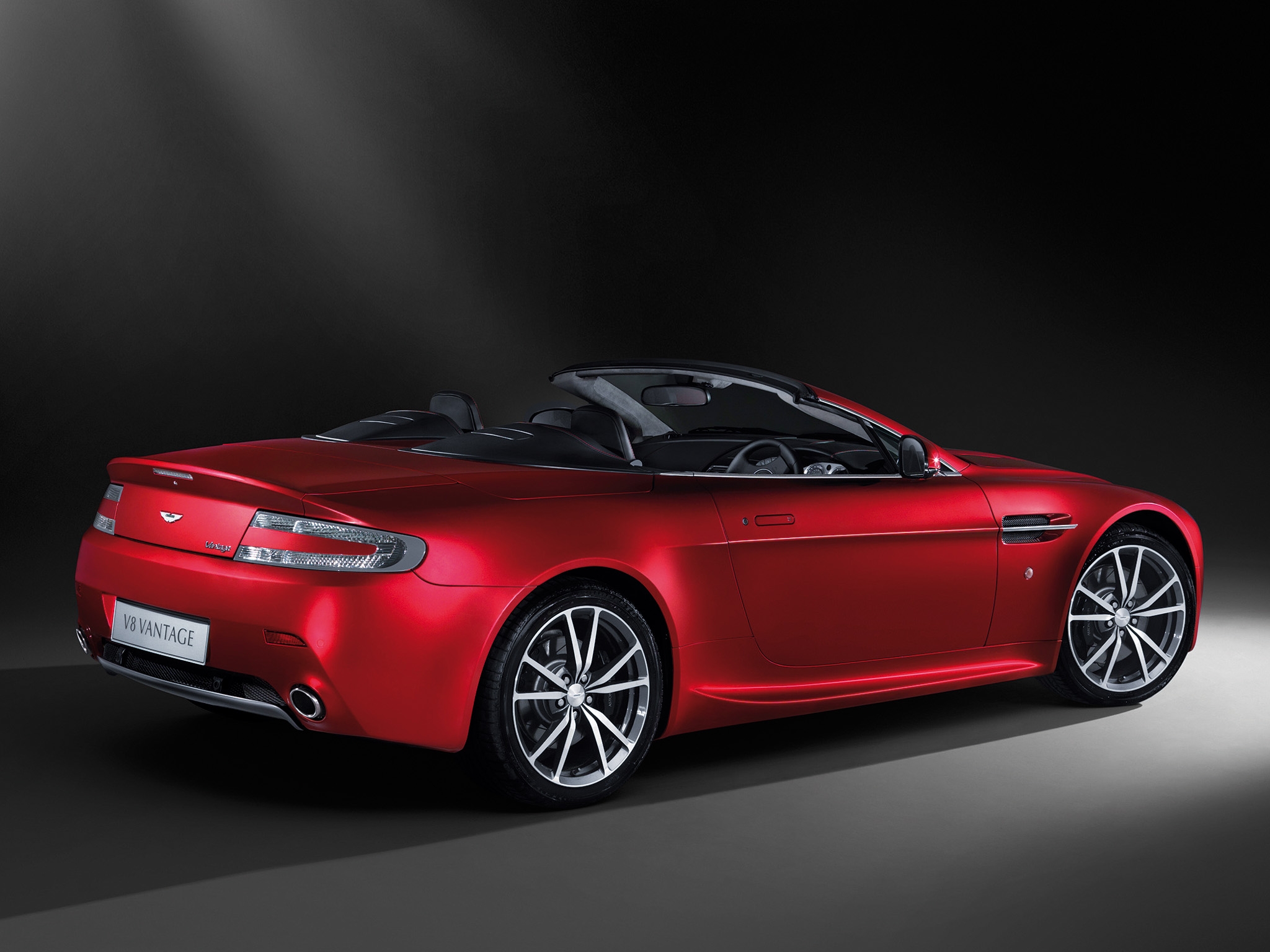 aston martin, cars, red, side view, style, cabriolet, 2008, v8, vantage cell phone wallpapers
