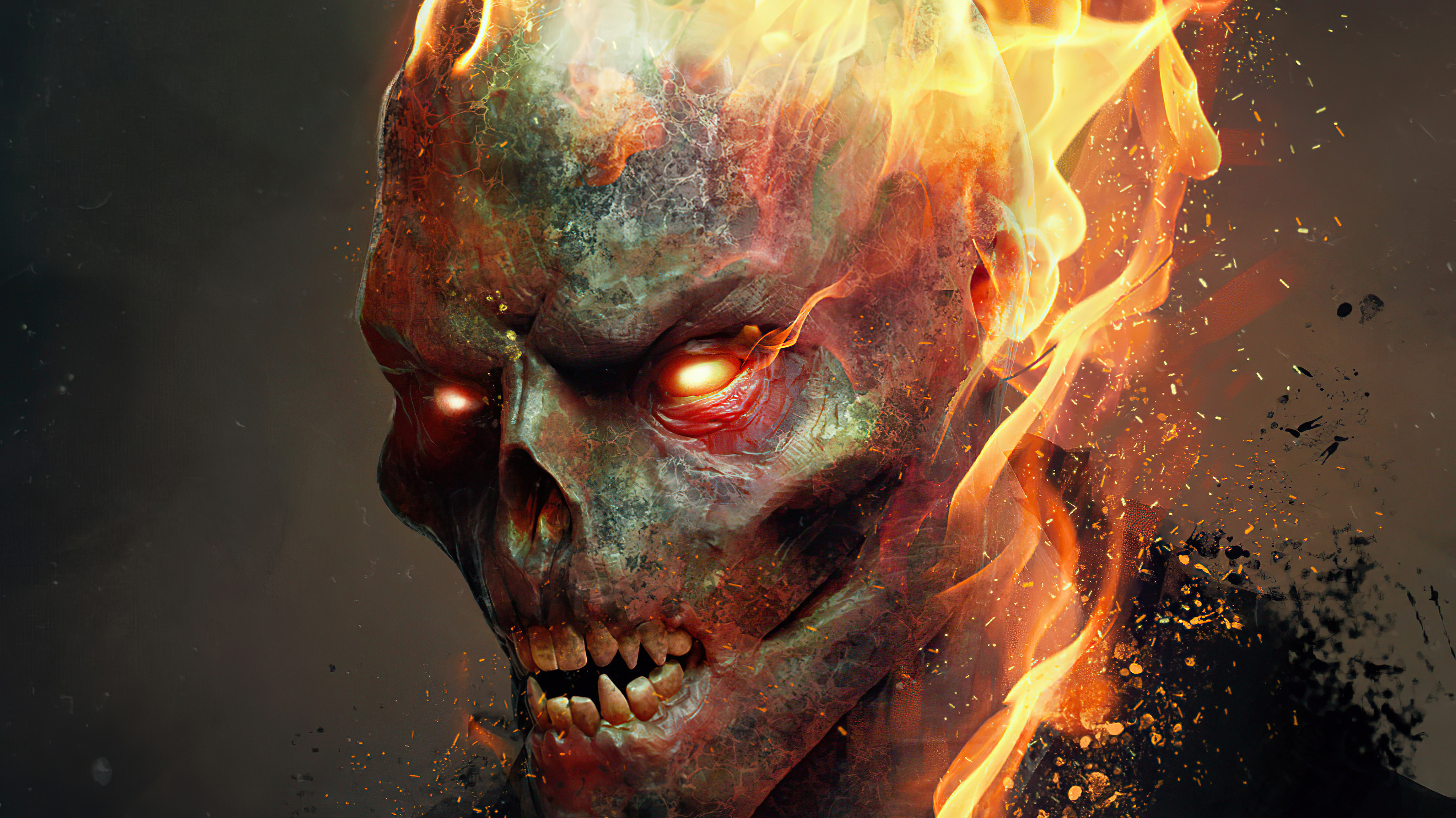 Mobile wallpaper: Ghost Rider, Skull, Comics, 1020920 download the picture  for free.