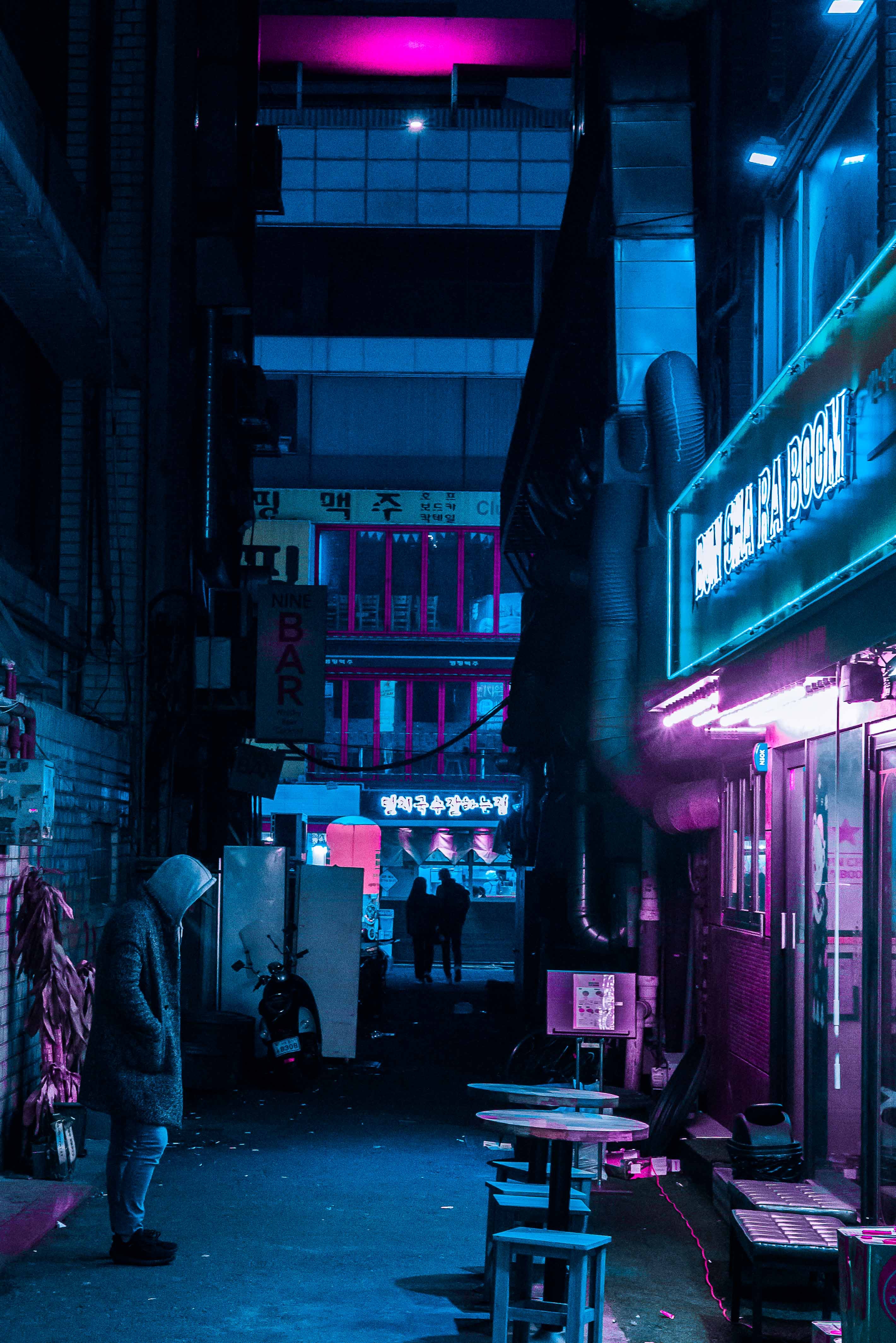 neon, street, illumination, night city Free Pure 4K Ultra