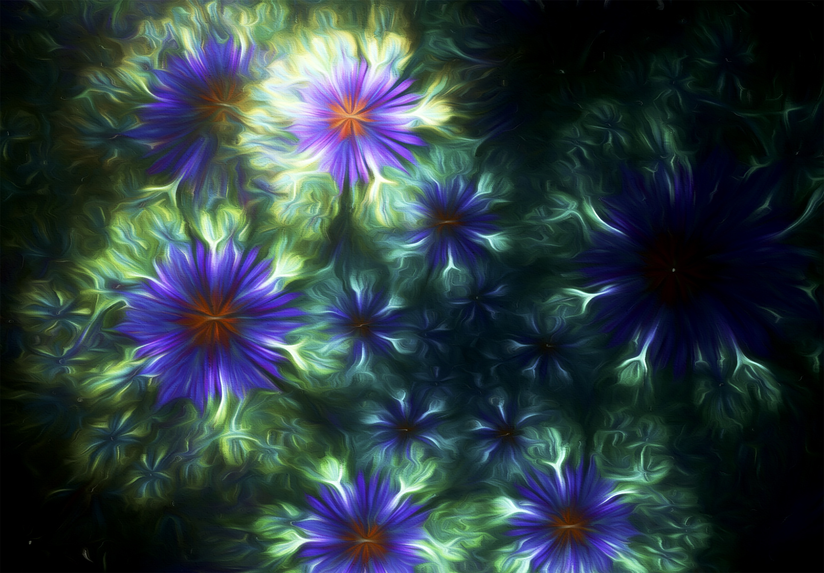 Laden Sie das Patterns, Abstrakt, Blumen, Dunkel, Fraktale-Bild kostenlos auf Ihren PC-Desktop herunter