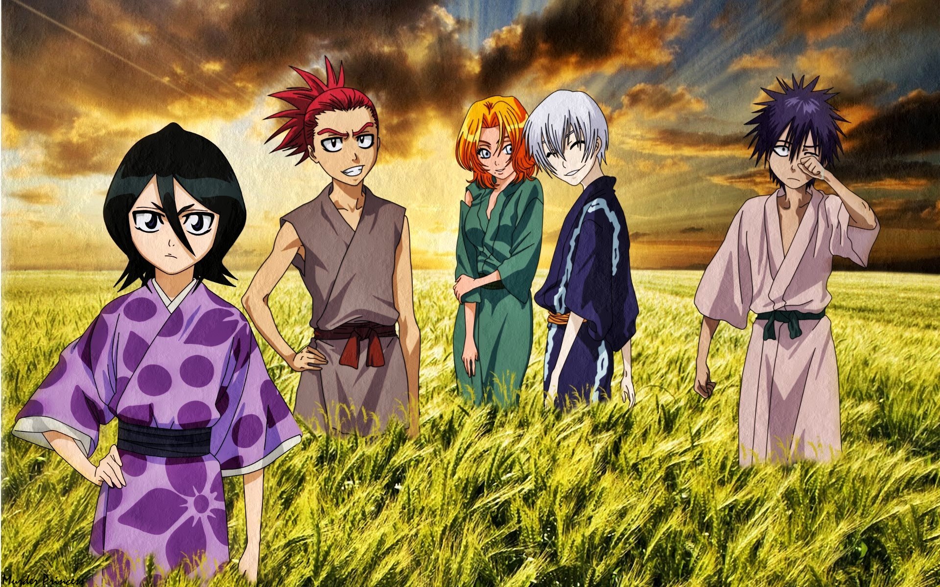 Papel De Parede Para Celular Kon Bleach Hisagi Shuhei Tetsuzaemon Iba Kaname Tosen Sajin 7200