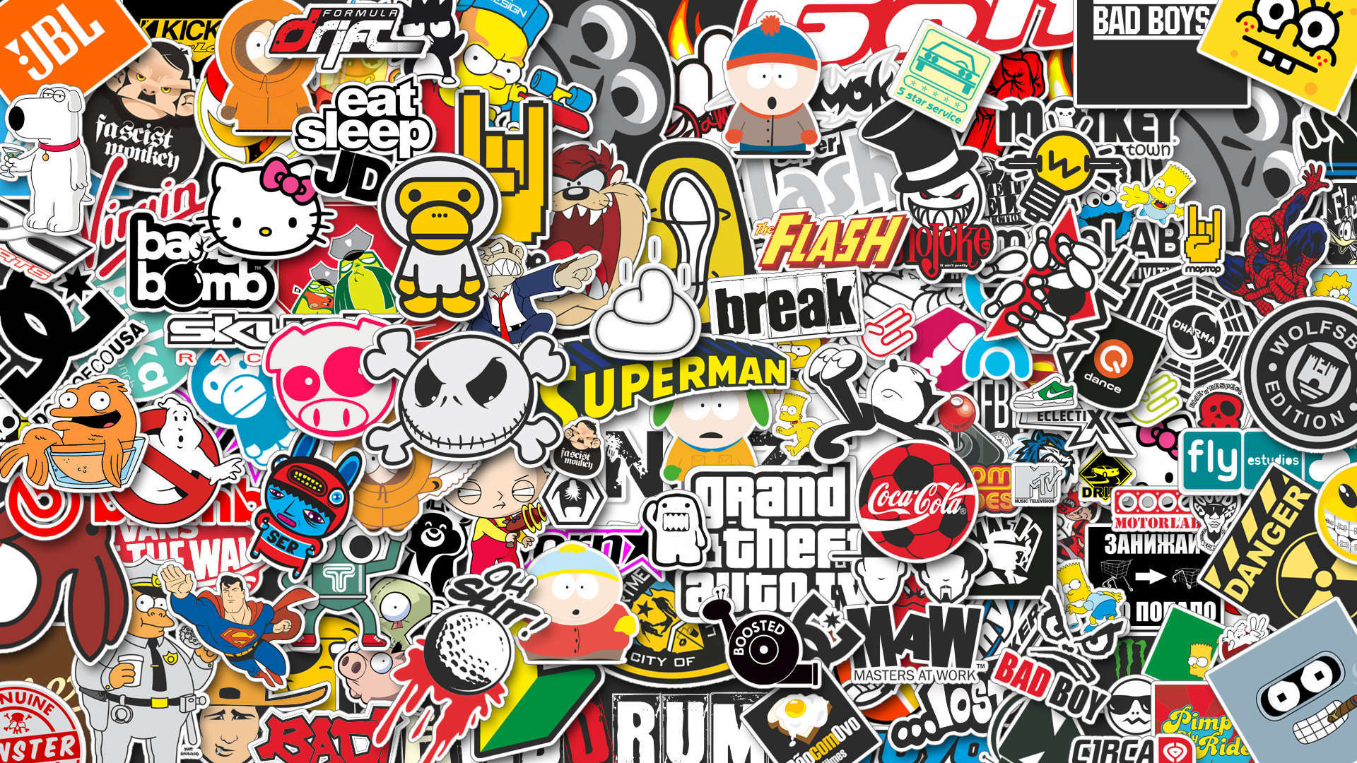  Stickers HQ Background Images