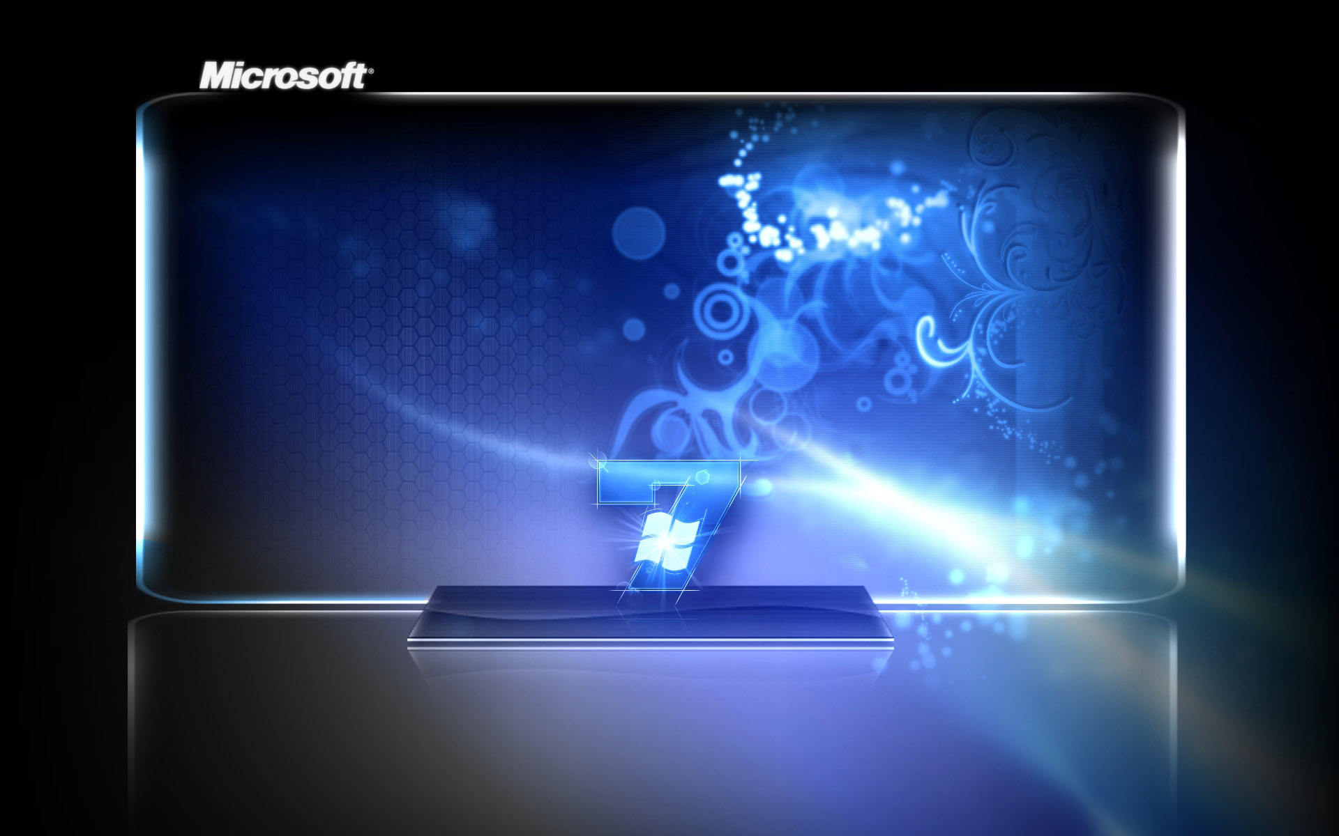 Download mobile wallpaper Windows 7, Microsoft, Bright, 3D, Technology, Windows, Logo for free.