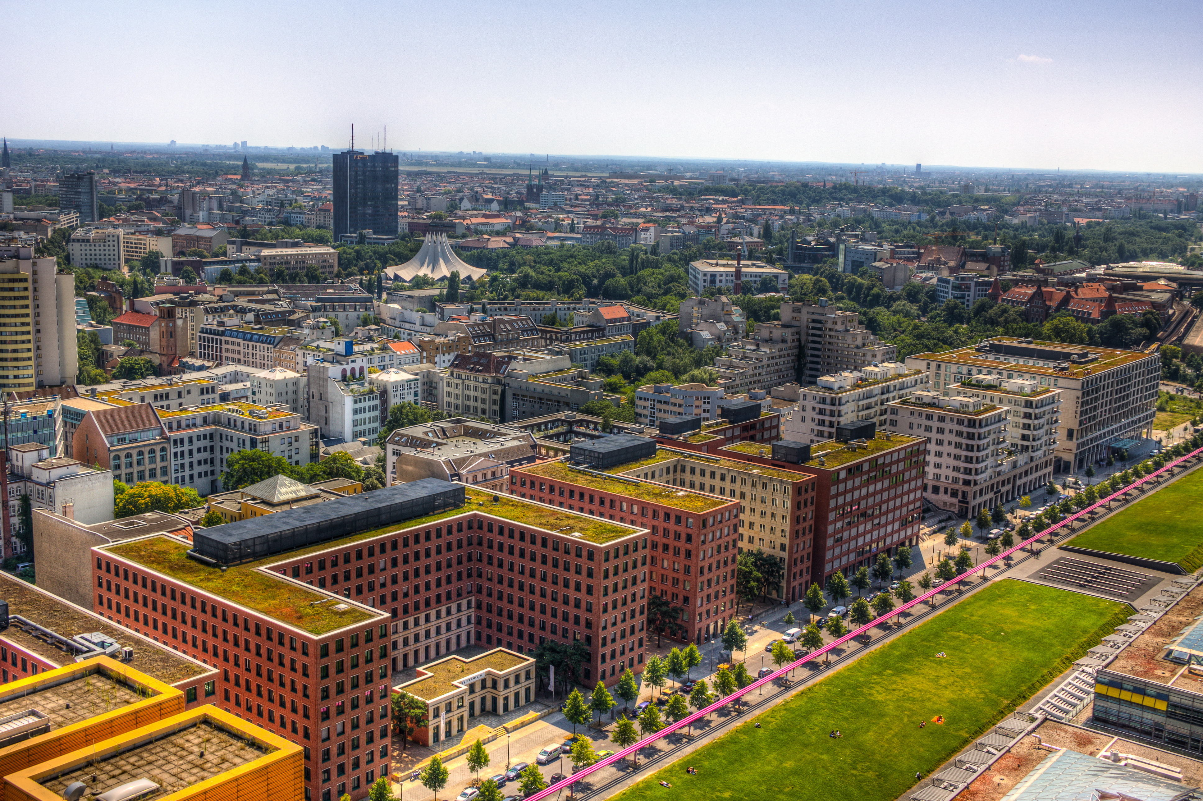 hdr, berlin, megalopolis, building Windows Mobile Wallpaper