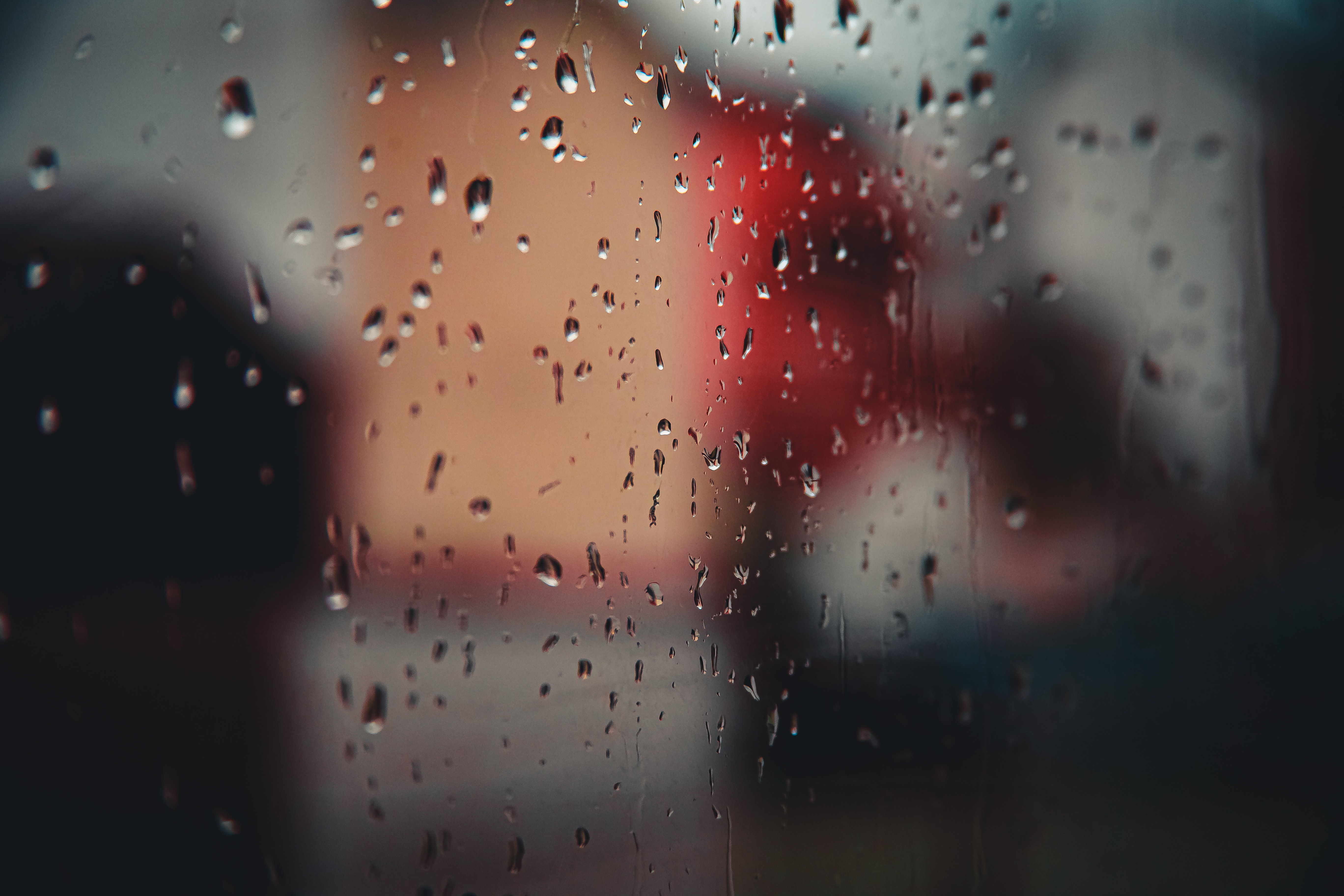 97049 download wallpaper glass, rain, drops, miscellanea, miscellaneous, blurred, fuzzy screensavers and pictures for free