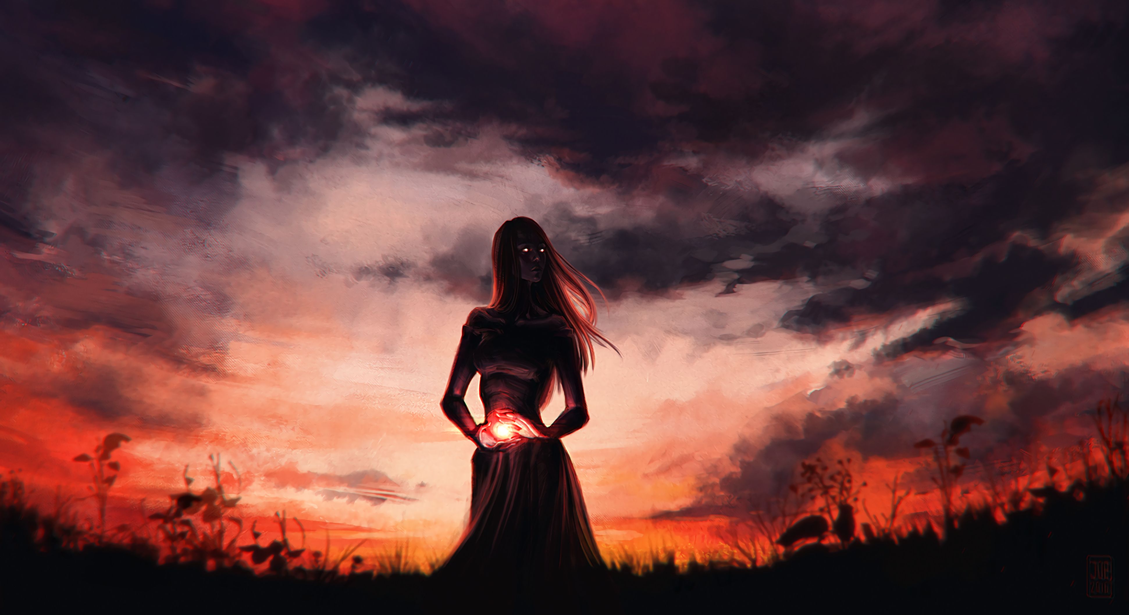 66029 free wallpaper 240x320 for phone, download images art, girl, shine, gloomy 240x320 for mobile