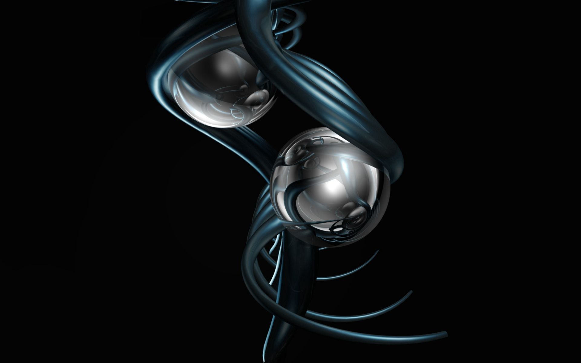 Phone Background Full HD steel, abstract, ball