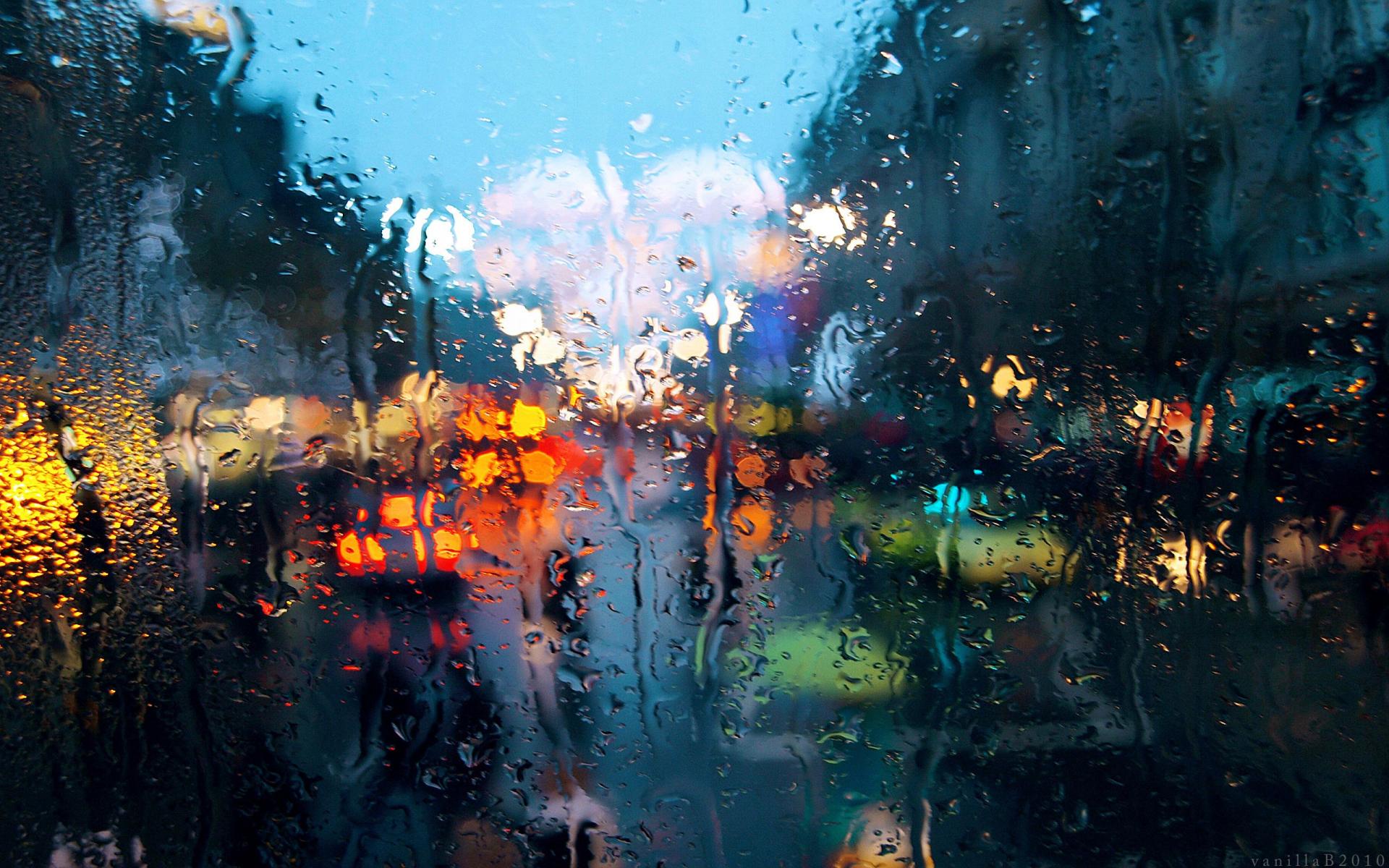 HD desktop wallpaper: Rain, Light, Blur, Window, Photography, Water Drop  download free picture #1467190