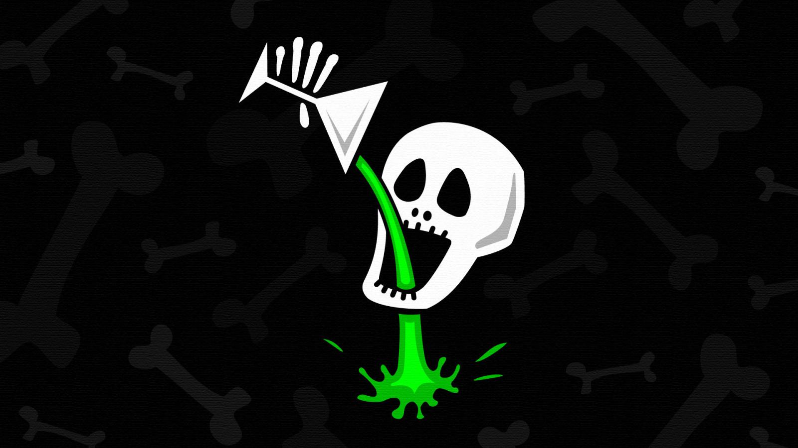 HD desktop wallpaper: Dark, Skull, Bones, Cocktail, Poison, Humor download  free picture #872440