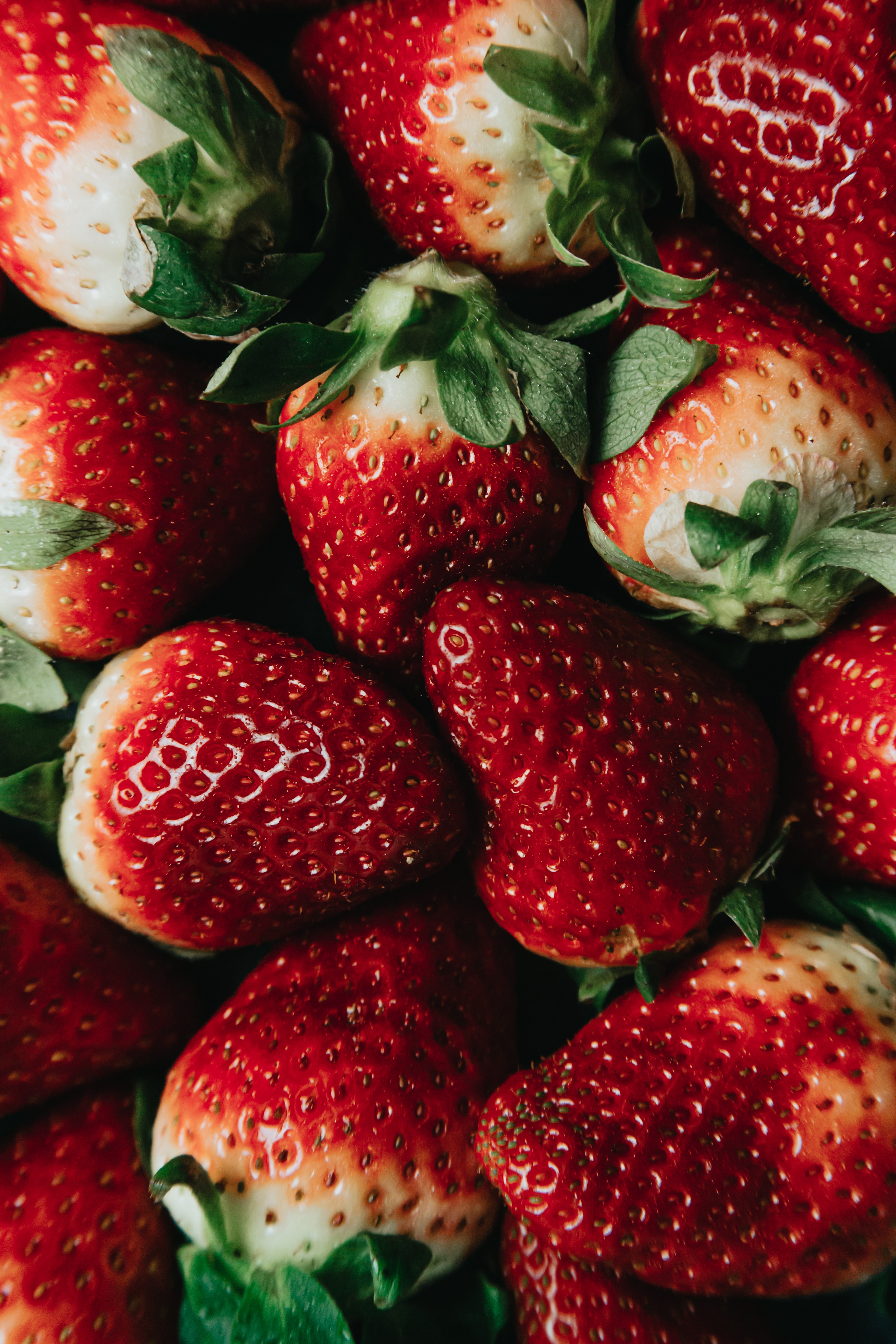 strawberry, fruits, food, berries, red, macro