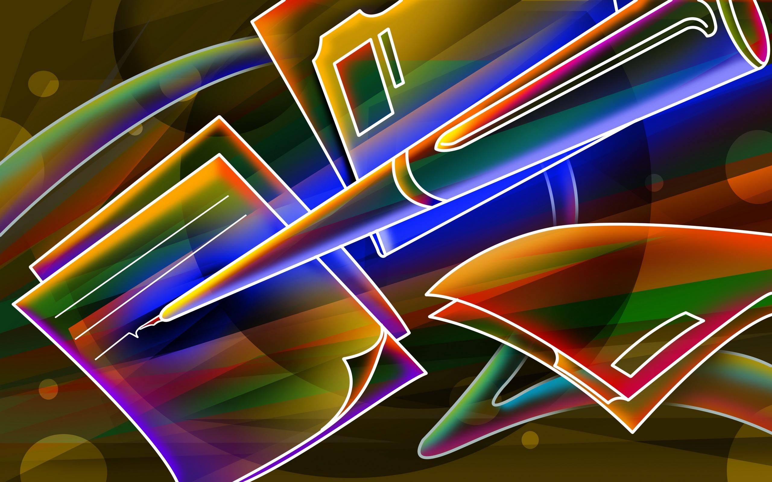 Wallpaper for mobile devices artistic, colors, neon, cgi