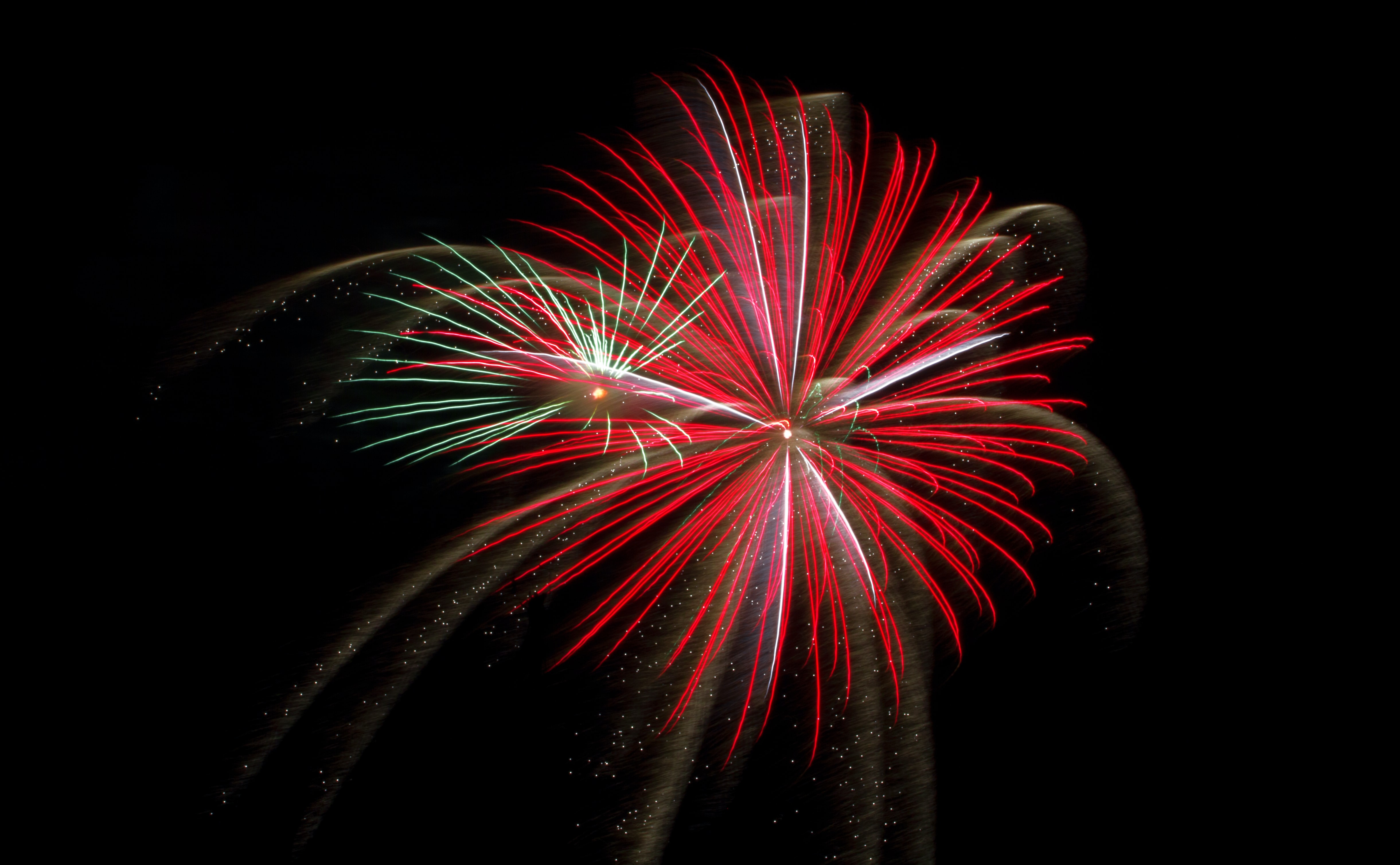 iPhone background red, firework, holidays, fireworks