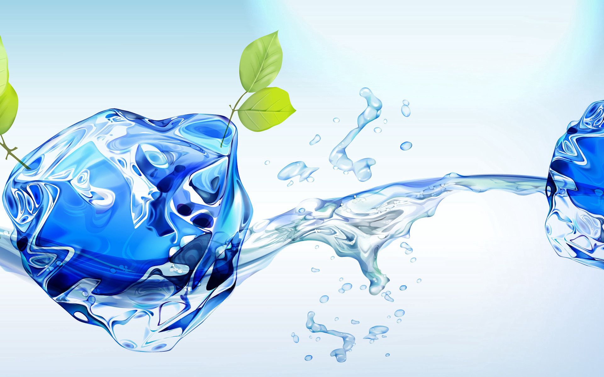 splash, spray, sprout, ball, water, abstract Full HD