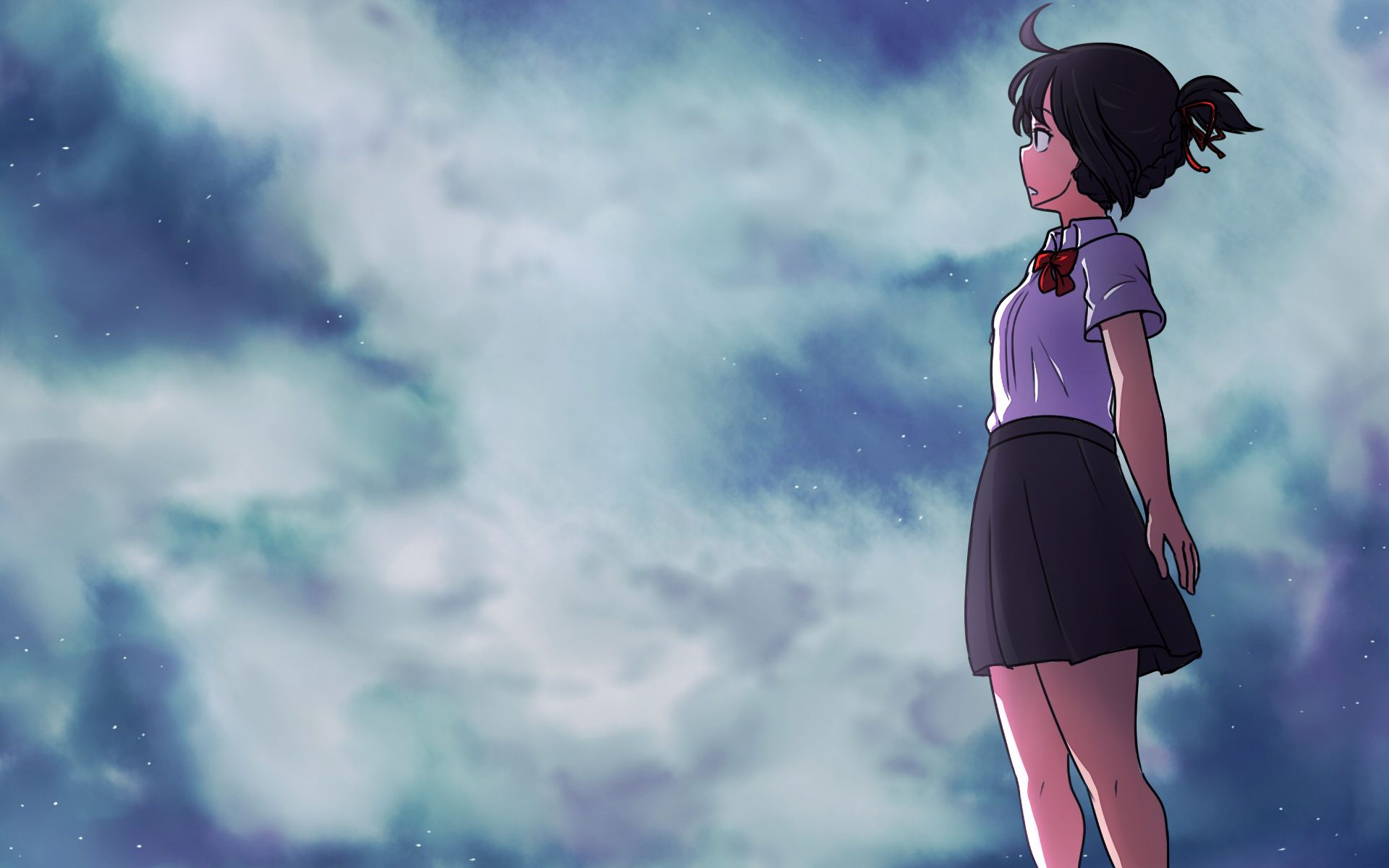 HD desktop wallpaper: Anime, Your Name, Kimi No Na Wa, Mitsuha Miyamizu  download free picture #807971