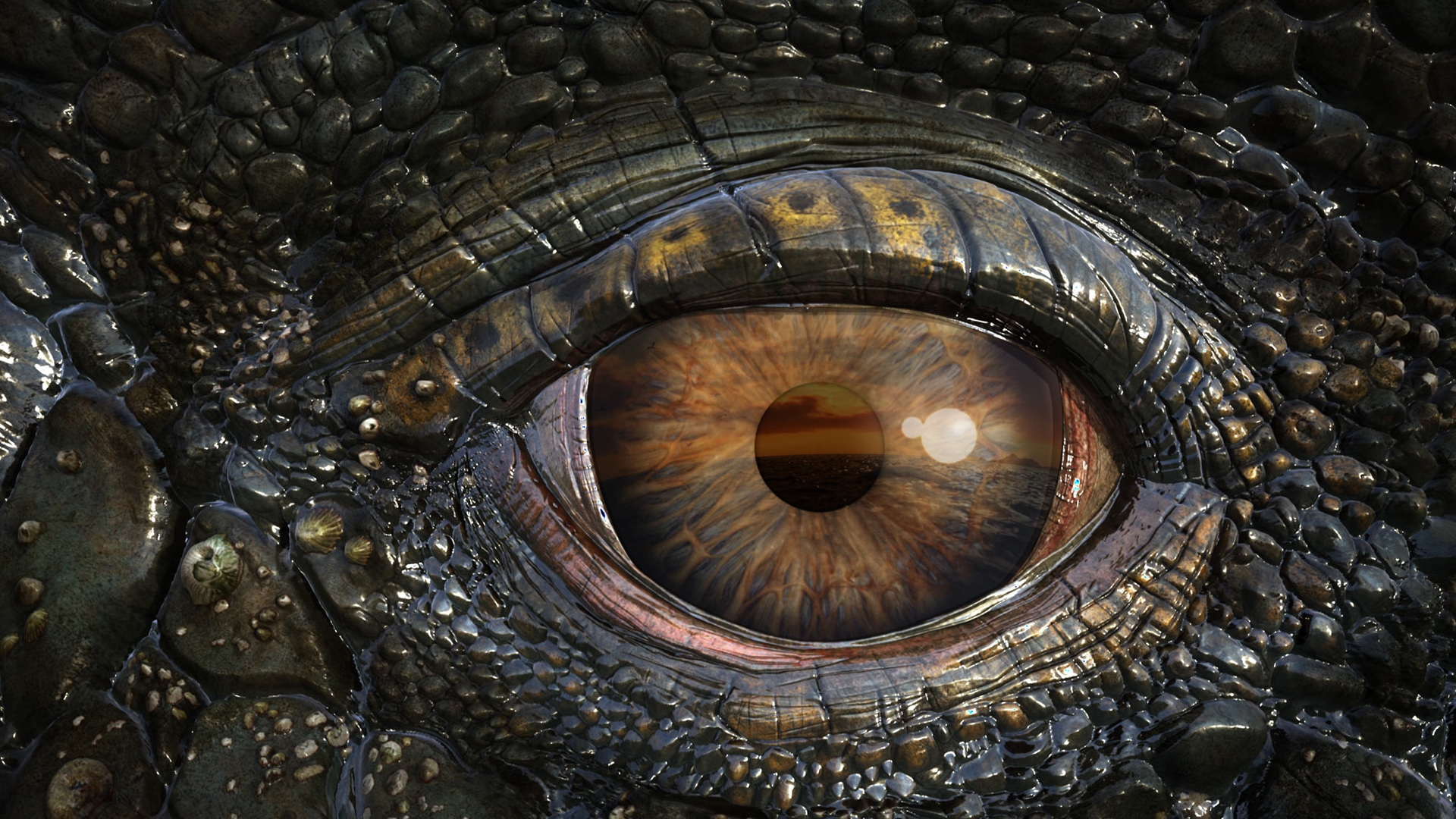 reptile, close up, movie, sea rex 3d: journey to a prehistoric world, crocodile, eye
