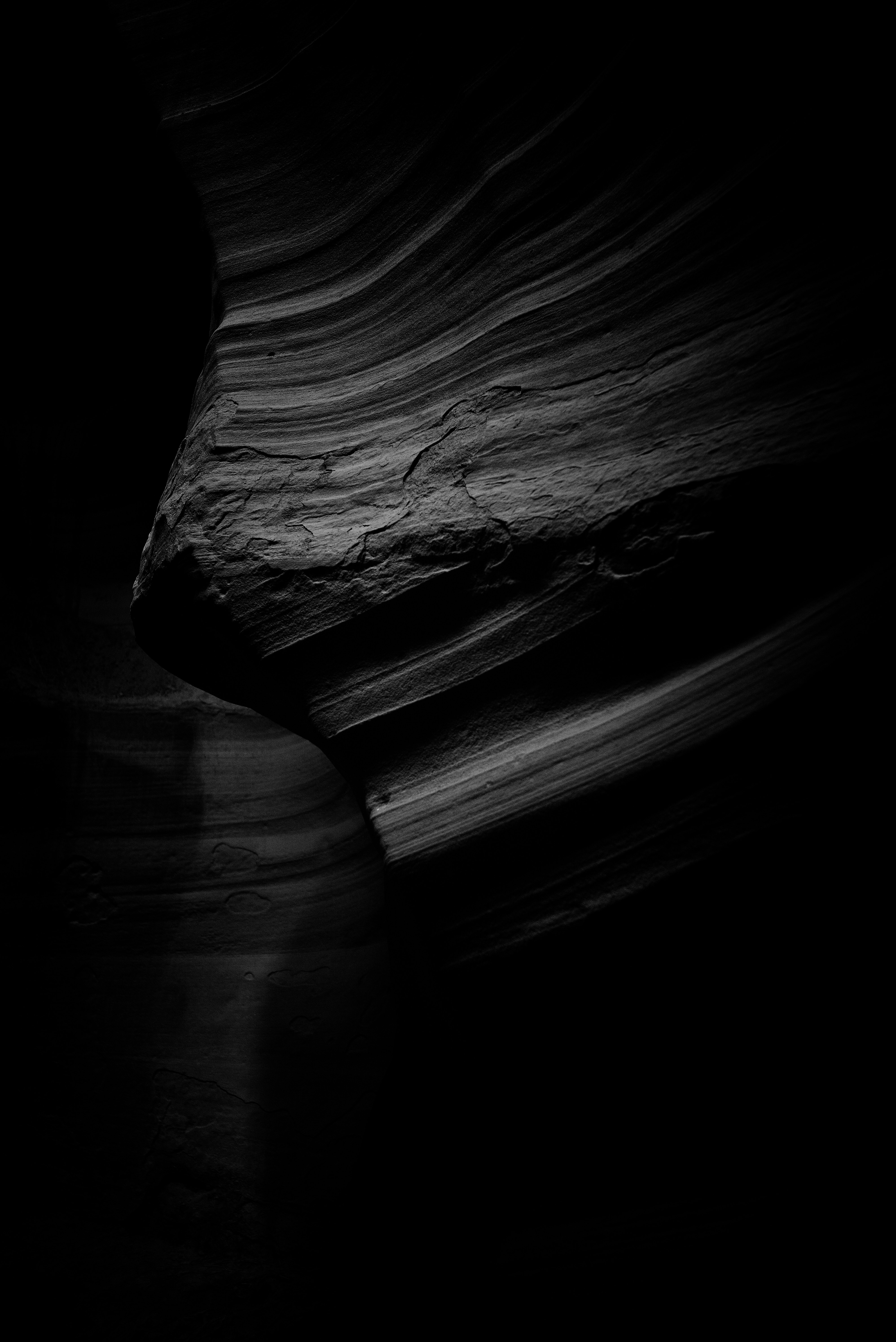 canyon, black, layers, darkness, bw, chb