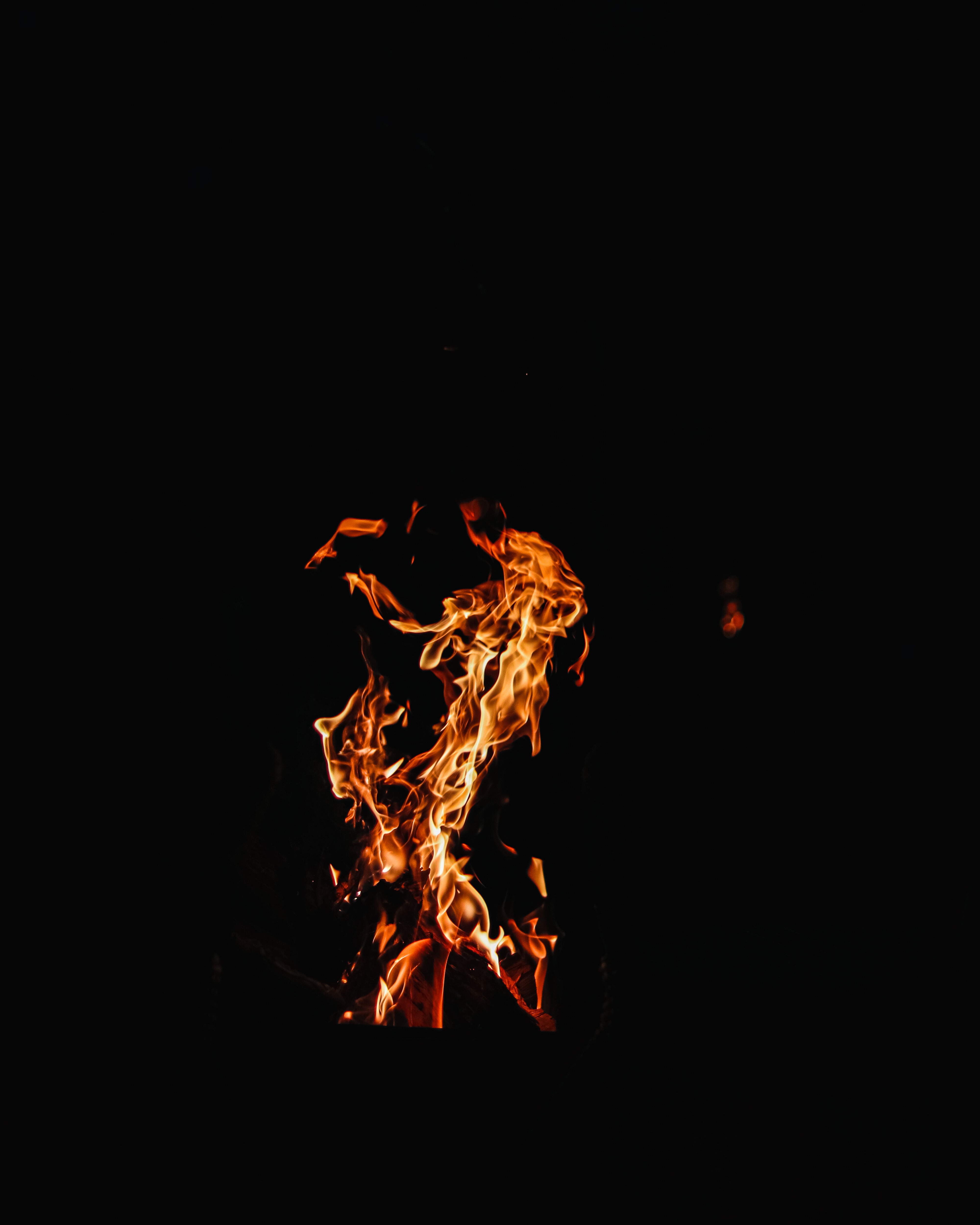 dark, background, fire, flame