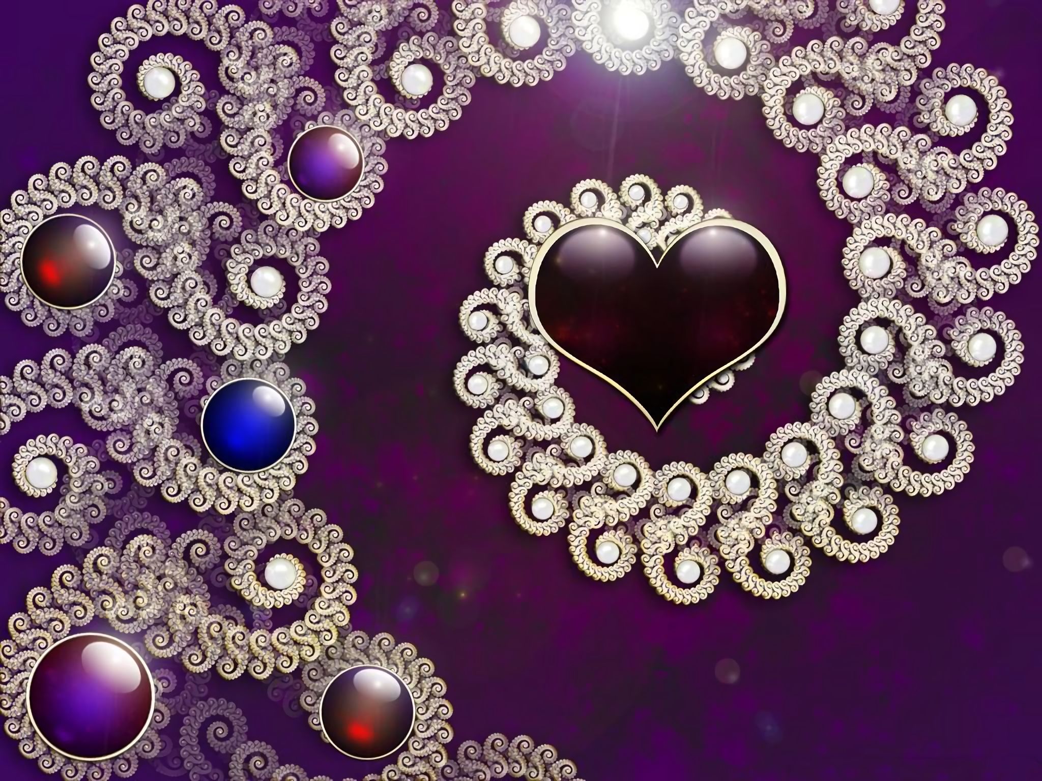 design, heart, artistic, jewelry HD Wallpaper for Phone