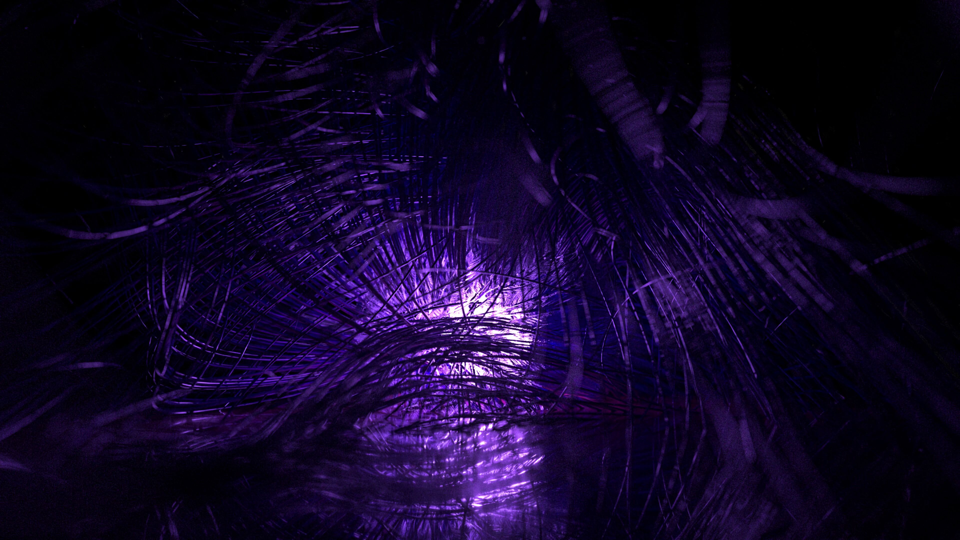 85705 Hintergrundbild herunterladen violett, makro, glühen, glow, lila, themen, thread, verwirrt, komplizierte - Bildschirmschoner und Bilder kostenlos