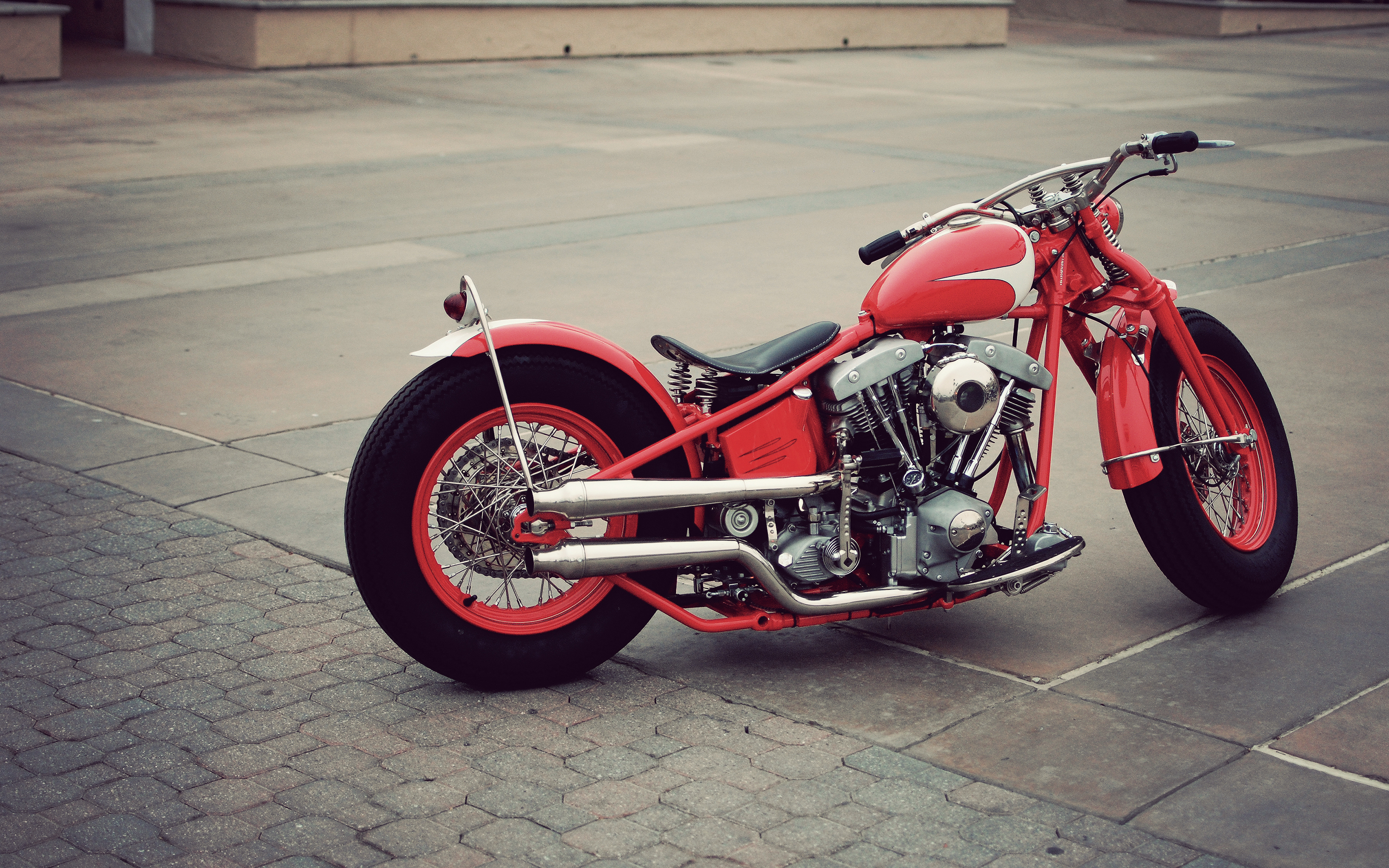 Images & Pictures red, bobber, motorcycles, vintage Motorcycle
