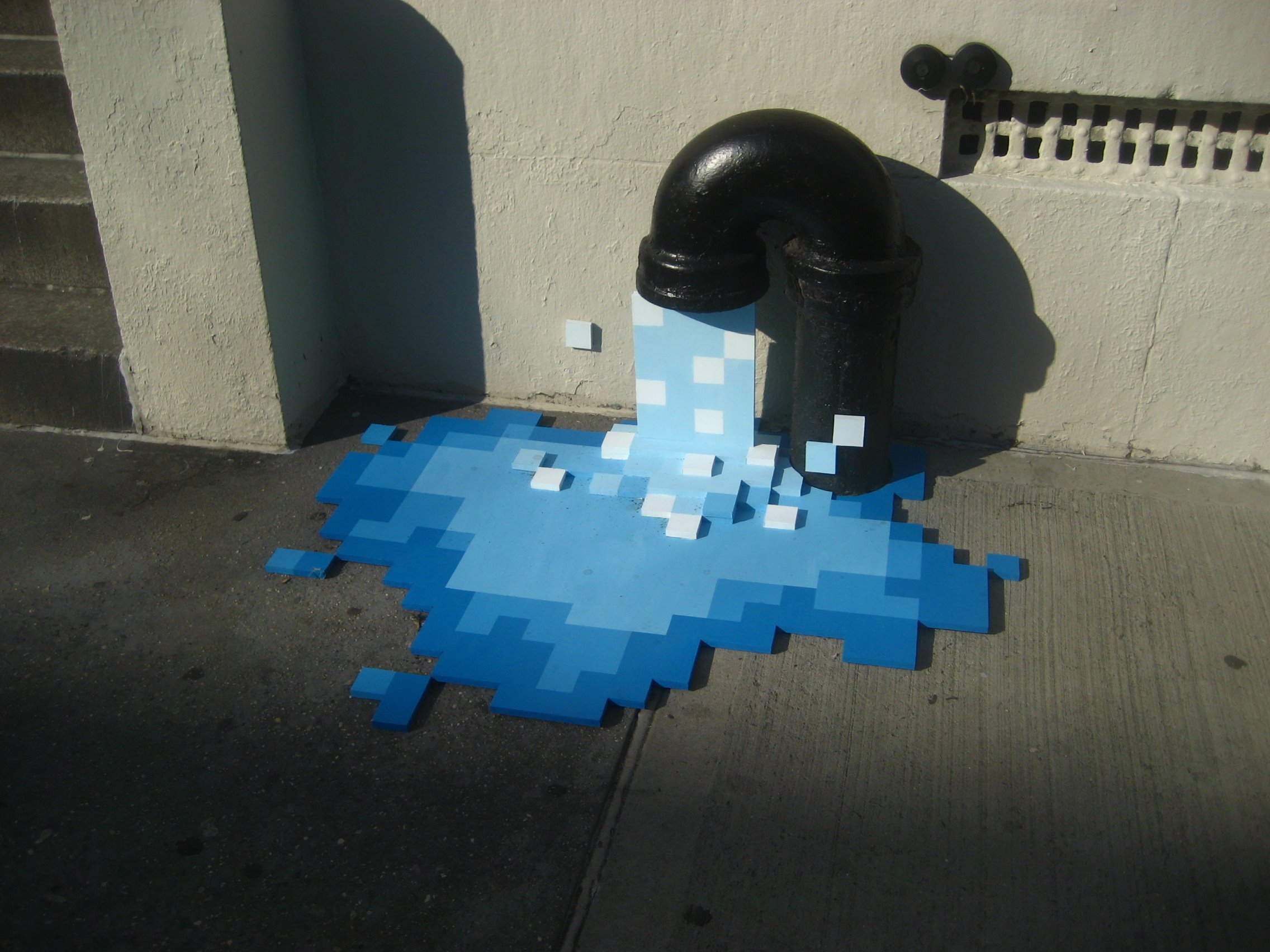 artistic, digital art, one up, pixel, water