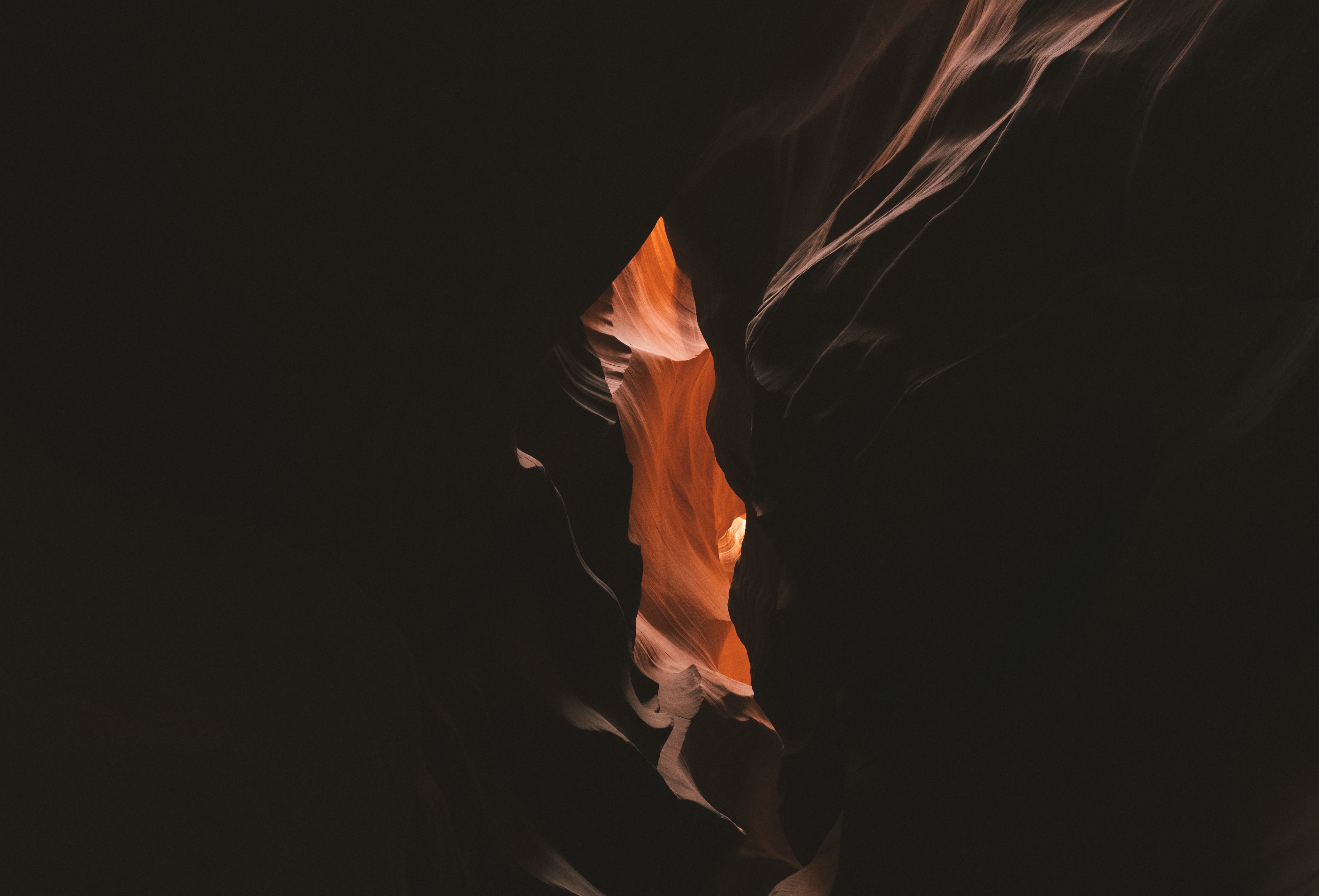 Mobile HD Wallpaper Gorge cave, canyon, rock, dark