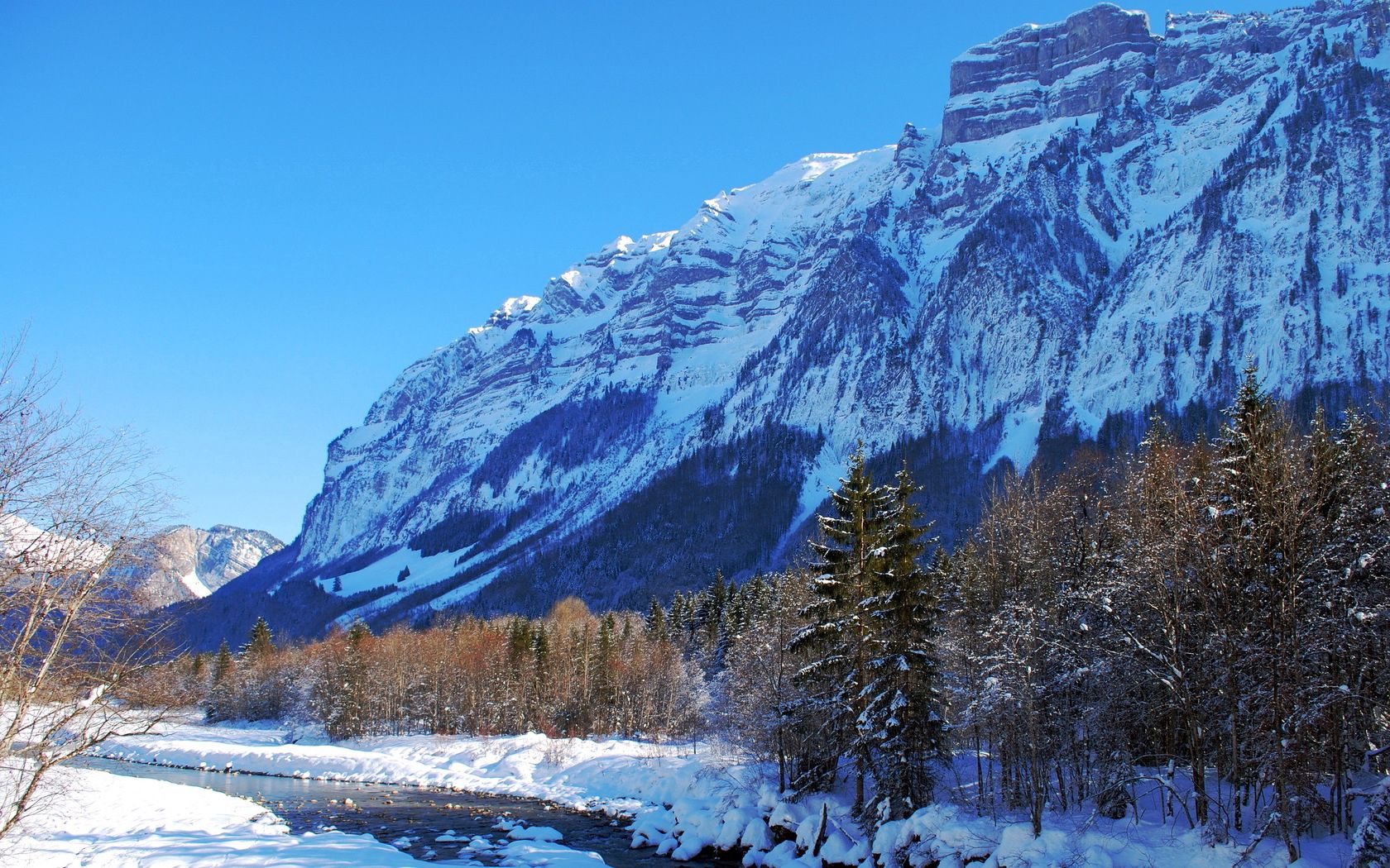 landscape, winter, nature, mountains, freshness, greatness, grandeur wallpaper for mobile