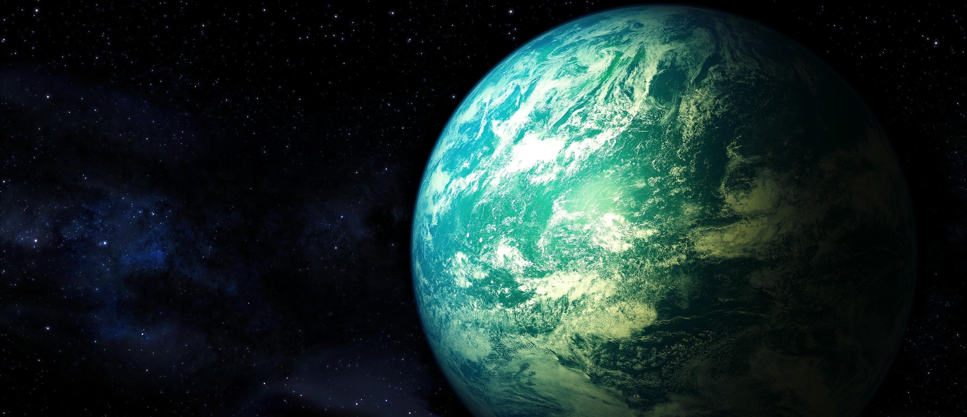 Download mobile wallpaper Planet, Shine, Light, Stars, Universe for free.