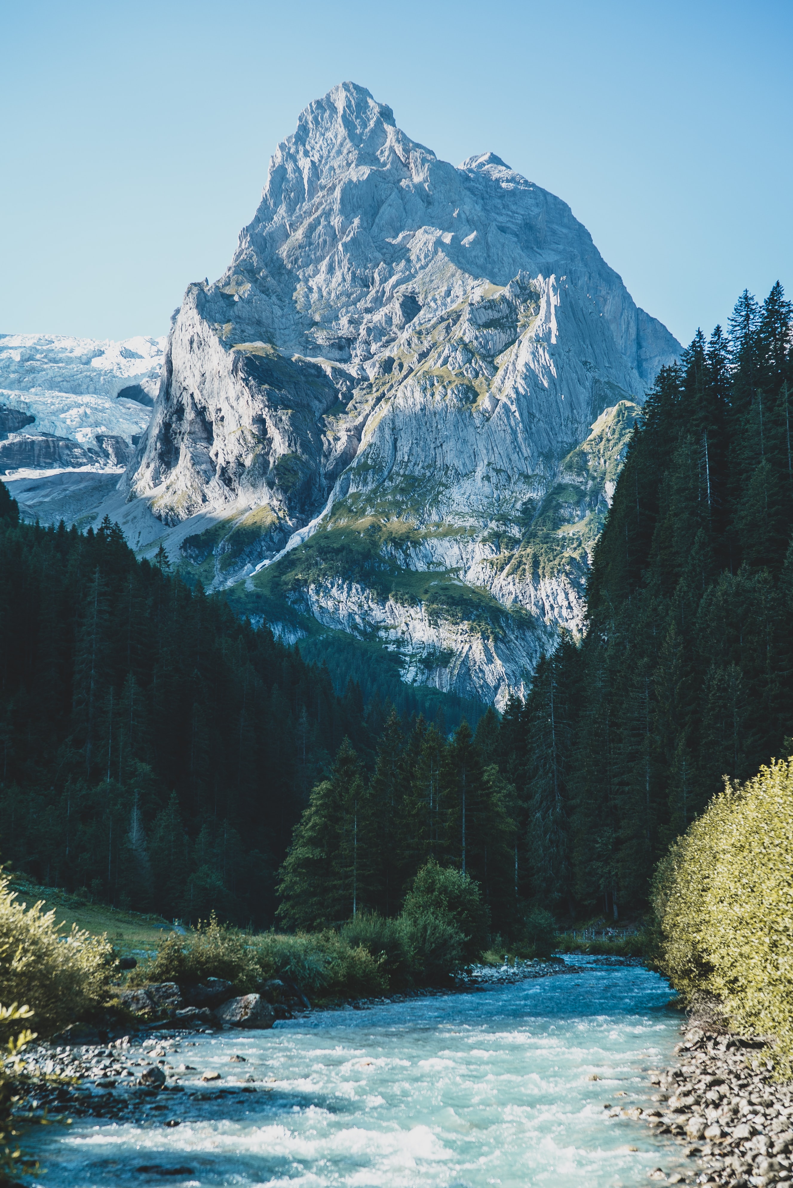 Laden Sie das Landschaft, Natur, Flüsse, Bäume, Berg-Bild kostenlos auf Ihren PC-Desktop herunter