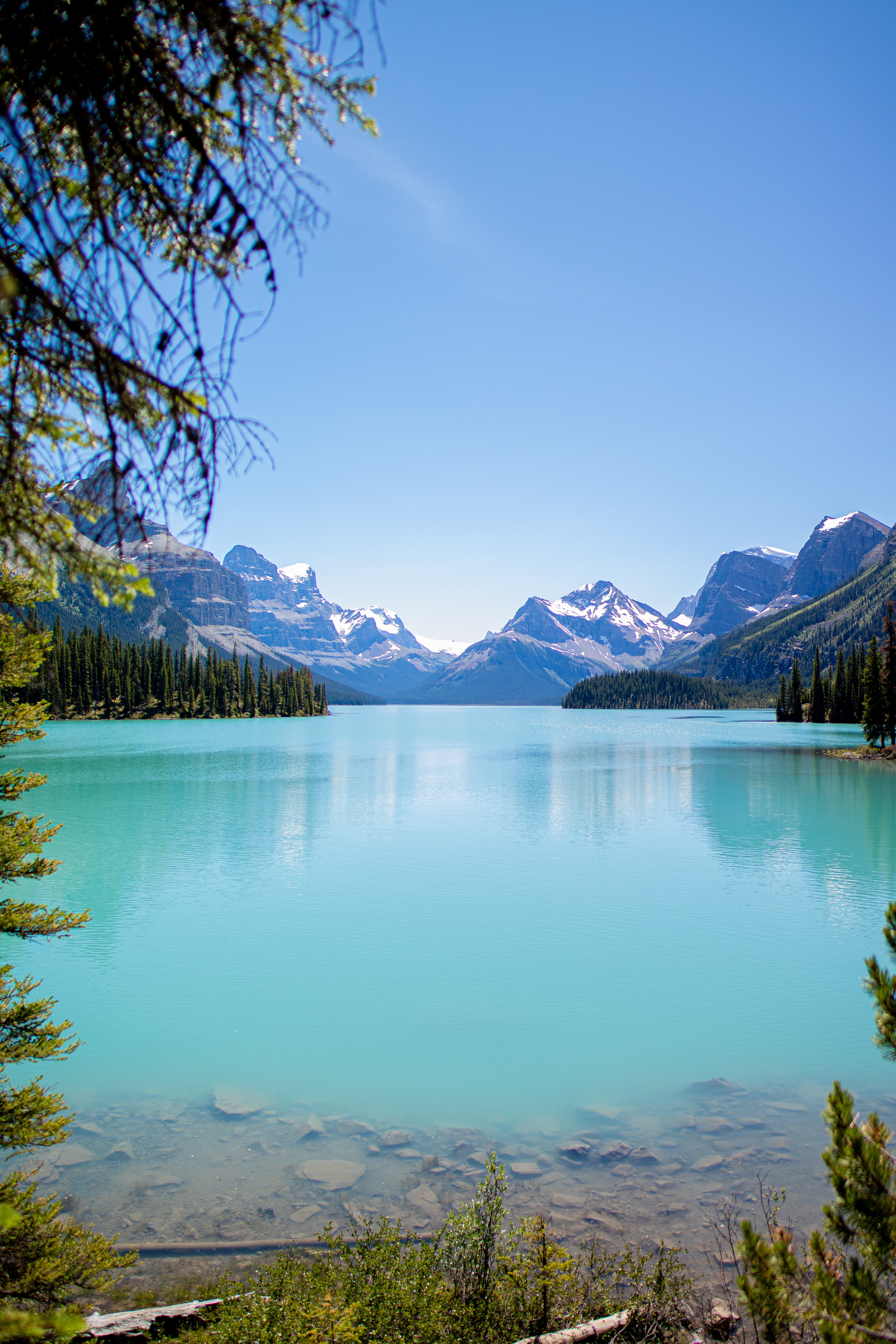 lake, nature, water, trees, mountains 1080p