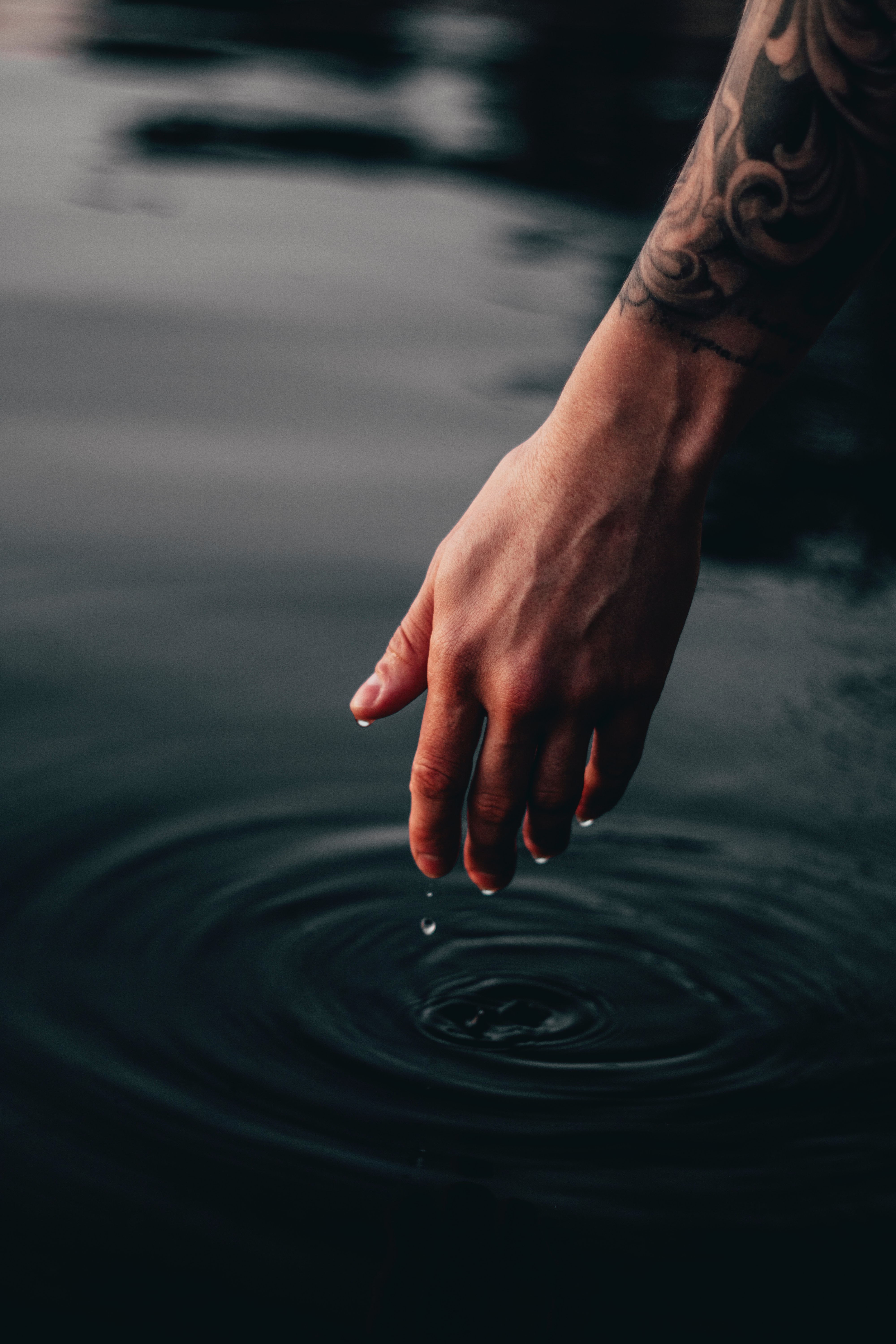 miscellaneous, water, waves, drops, hand, miscellanea Full HD