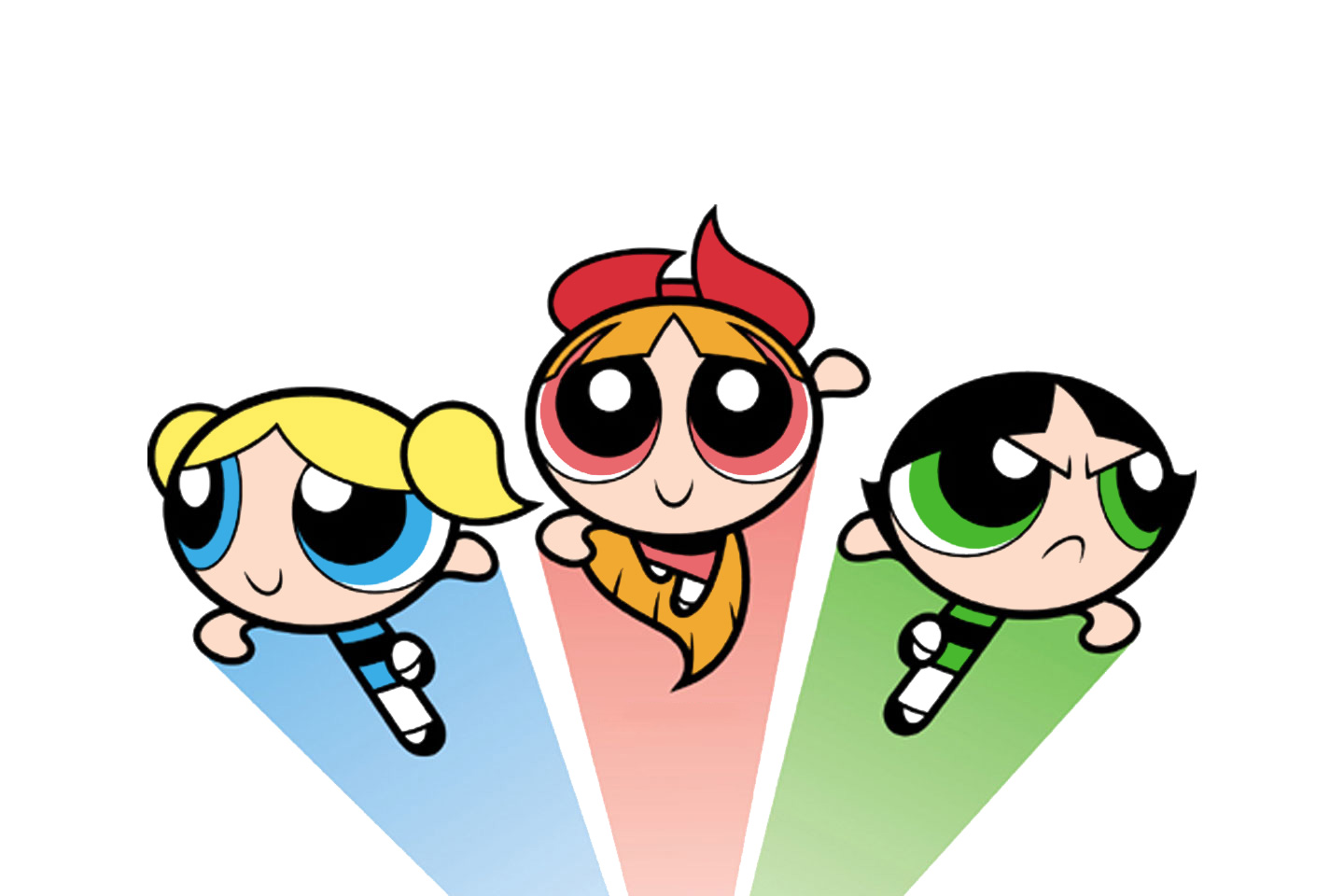 The Powerpuff Girls Blossom Bubbles and Buttercup In Yellow Background HD  Anime Wallpapers  HD Wallpapers  ID 38305