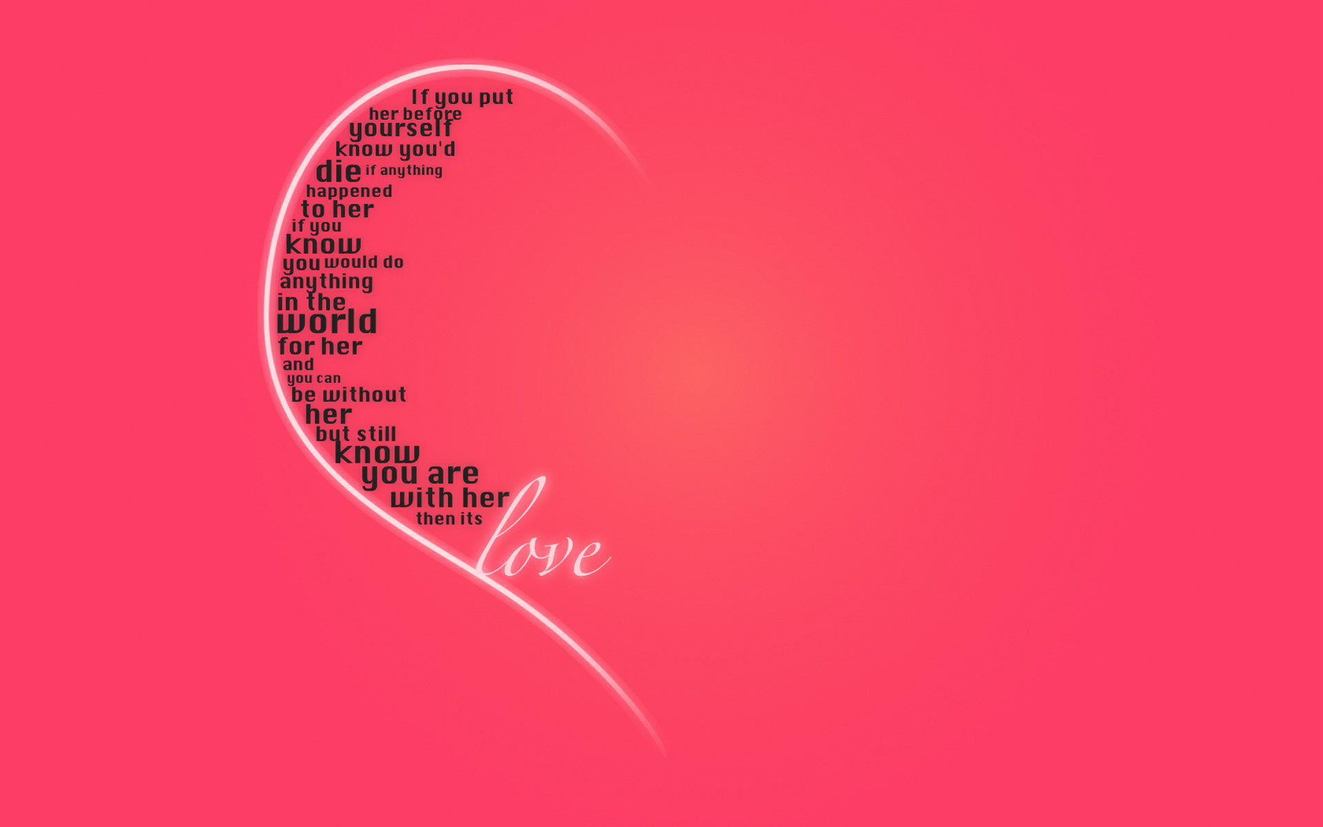word, pink, love, artistic, statement, valentine's day 2160p